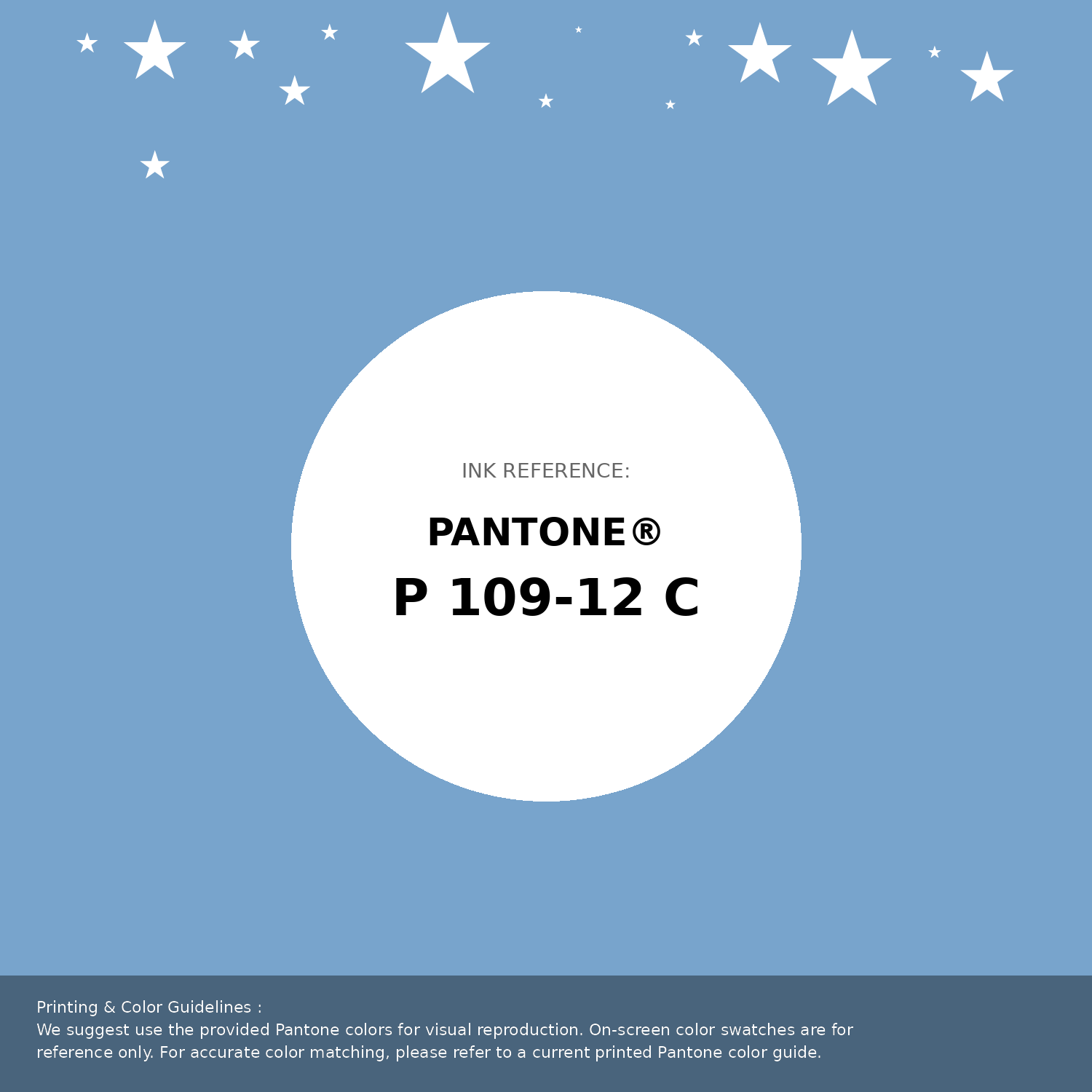 Beautiful Pantone swatch artwork featuring Pantone P 109-12 C Color | Hex color Code #78a4cc. Professional color swatch design perfect for designers and color enthusiasts. #pantone #colorswatch #designresource #78a4cc
