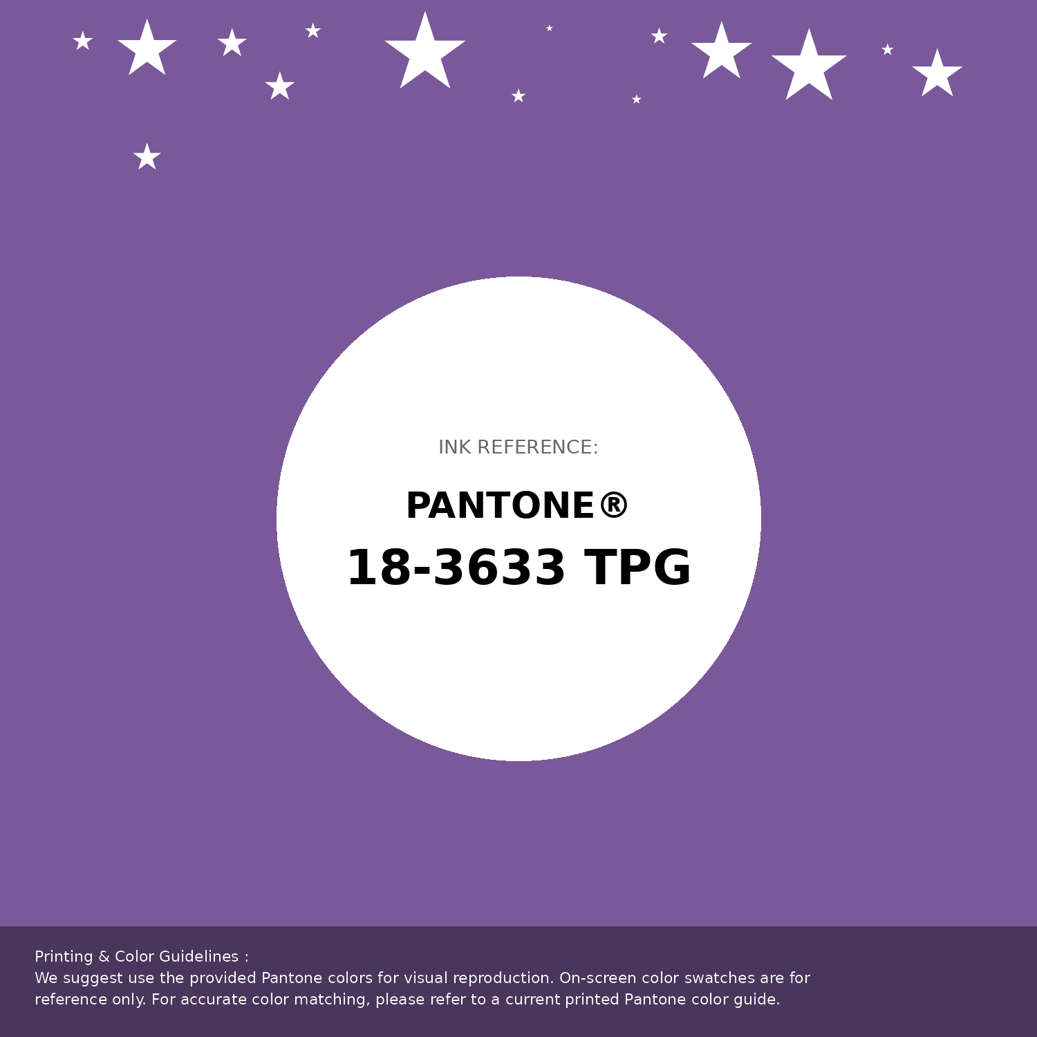 Beautiful Pantone swatch artwork featuring Pantone 18-3633 Tpg Deep Lavender Color | Hex color Code #795999. Professional color swatch design perfect for designers and color enthusiasts. #pantone #colorswatch #designresource #795999