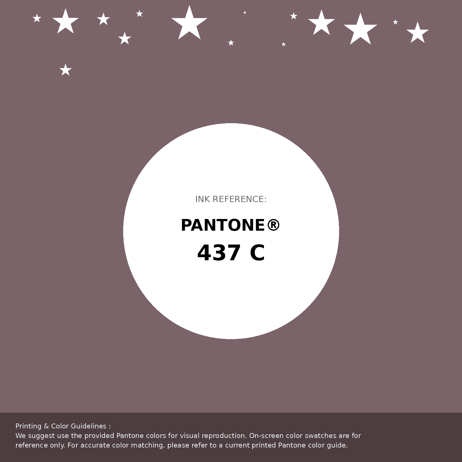 Beautiful Pantone swatch artwork featuring Pantone 437 C Color | Hex color Code #7b6469. Professional color swatch design perfect for designers and color enthusiasts. #pantone #colorswatch #designresource #7b6469
