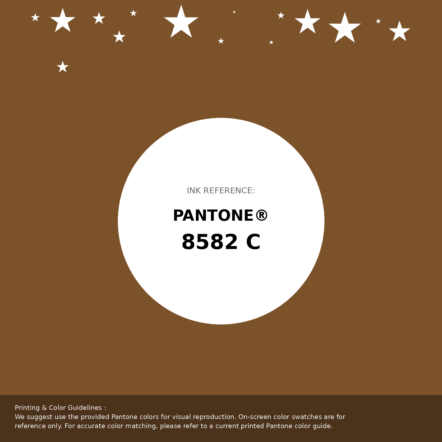 Beautiful Pantone swatch artwork featuring Pantone 8582 C Color | Hex color Code #7c522a. Professional color swatch design perfect for designers and color enthusiasts. #pantone #colorswatch #designresource #7c522a