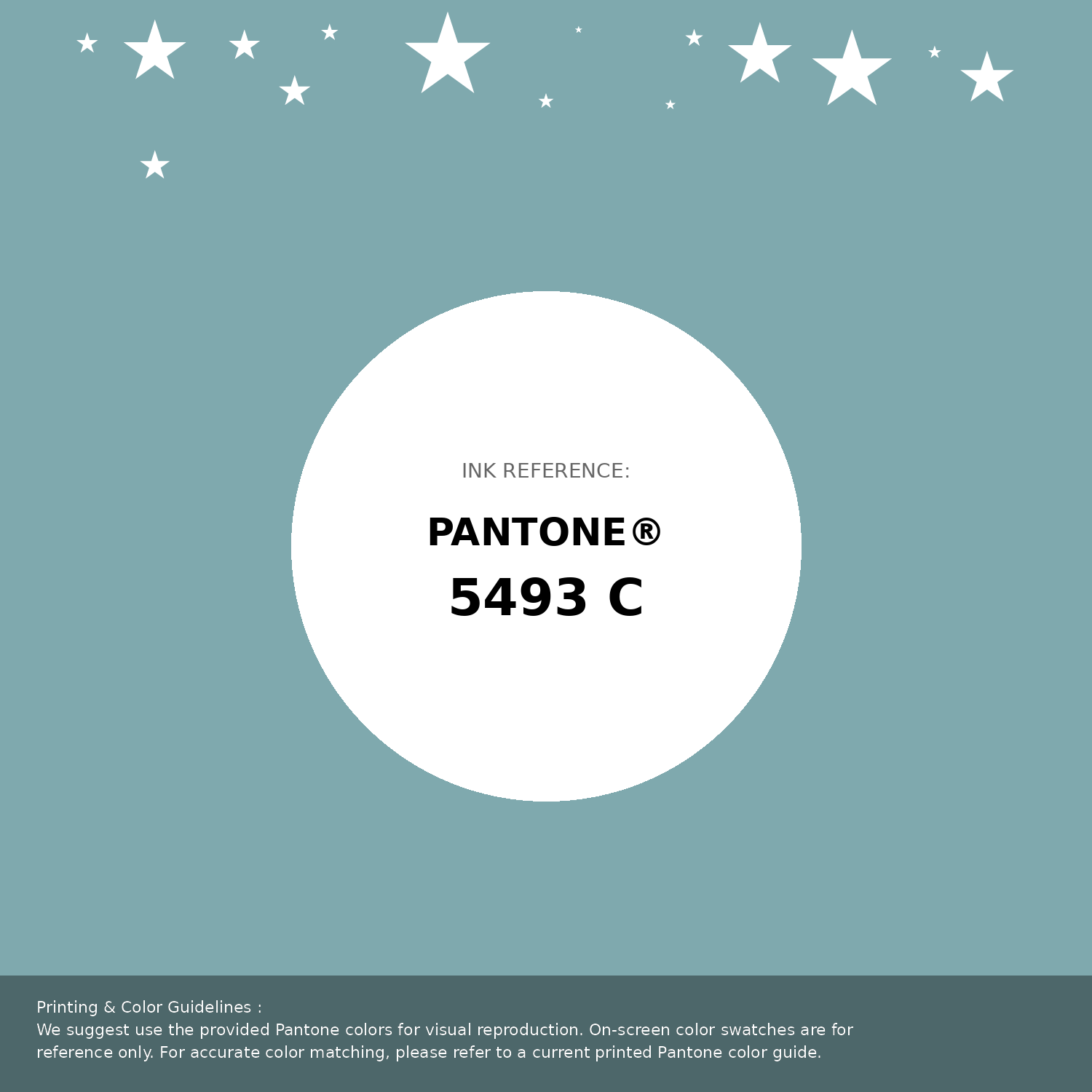 Hex Color #7fa9ae | Printing Match PANTONE 5493 C | Color