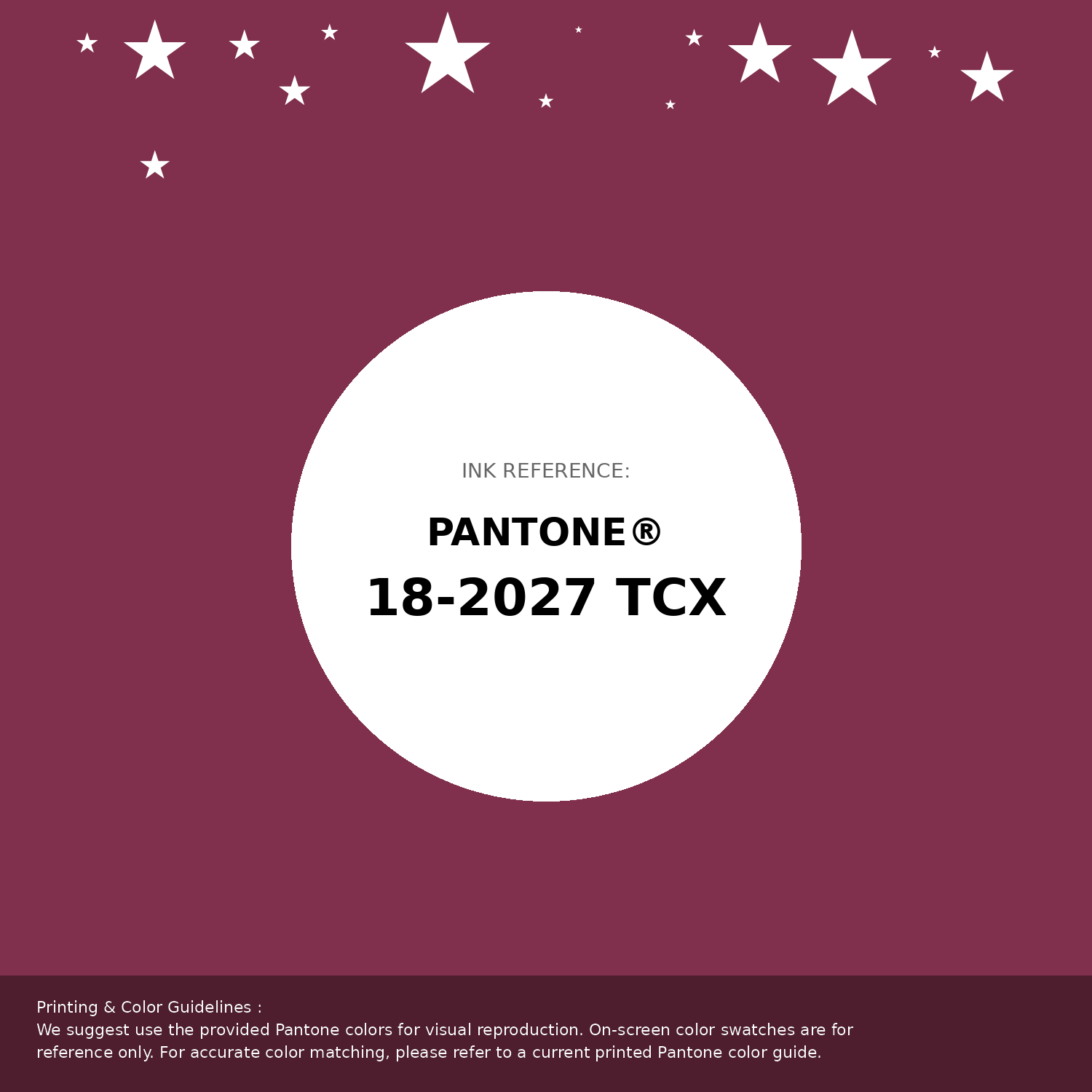 Beautiful Pantone swatch artwork featuring Pantone 18-2027 Tcx Beaujolais Color | Hex color Code #80304c. Professional color swatch design perfect for designers and color enthusiasts. #pantone #colorswatch #designresource #80304c