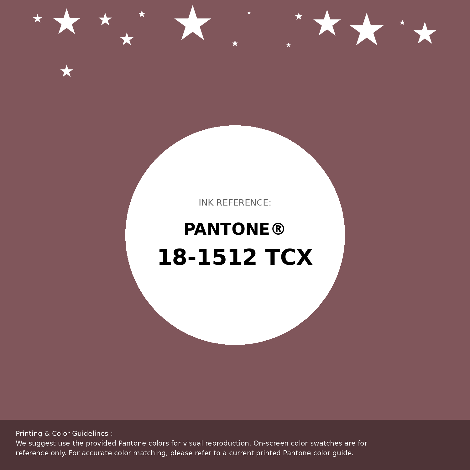 Beautiful Pantone swatch artwork featuring Pantone 18-1512 Tcx Rose Brown Color | Hex color Code #80565b. Professional color swatch design perfect for designers and color enthusiasts. #pantone #colorswatch #designresource #80565b