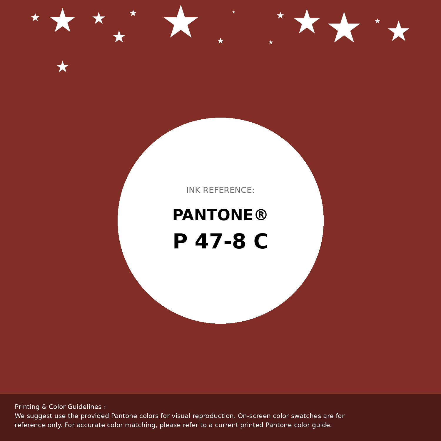 Beautiful Pantone swatch artwork featuring Pantone P 47-8 C Color | Hex color Code #812e27. Professional color swatch design perfect for designers and color enthusiasts. #pantone #colorswatch #designresource #812e27