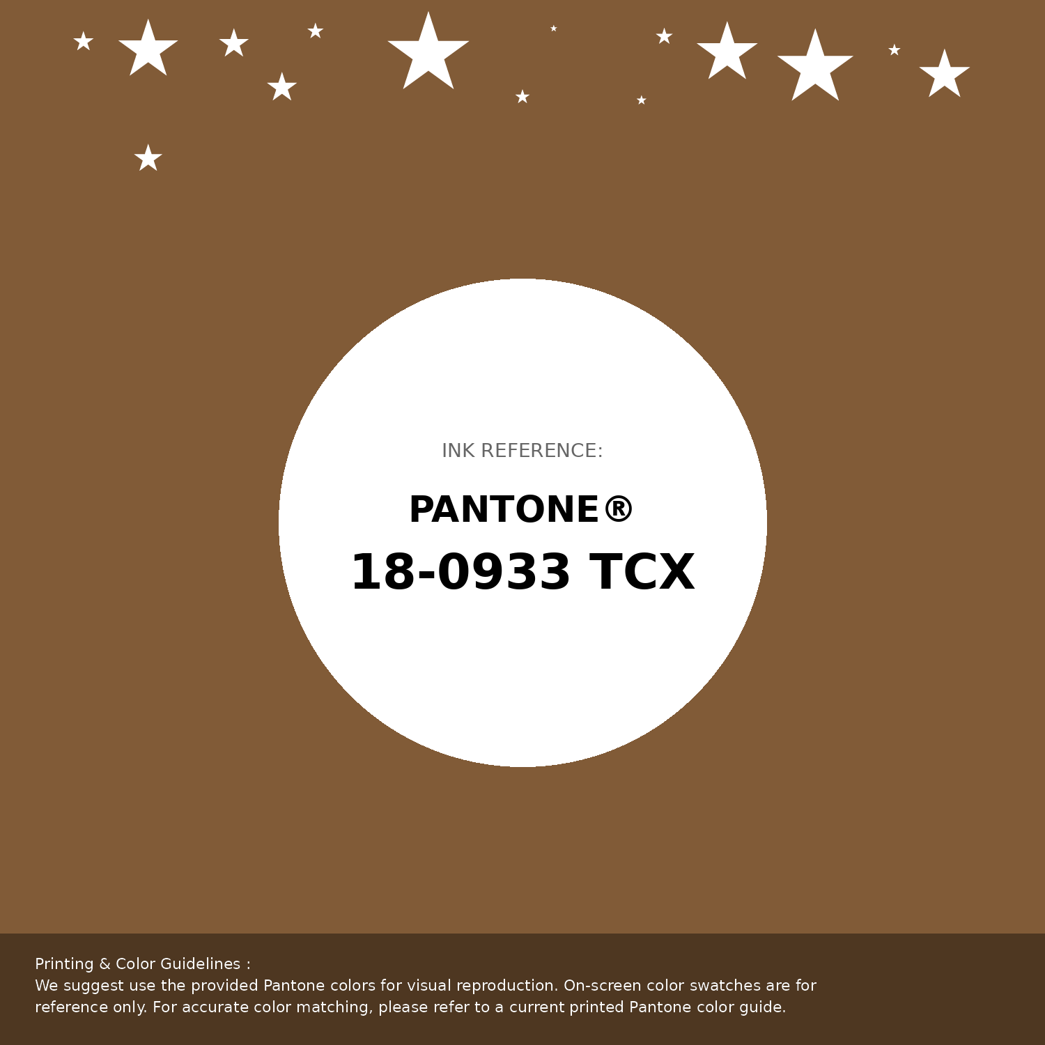 Beautiful Pantone swatch artwork featuring Pantone 18-0933 Tcx Rubber Color | Hex color Code #815b37. Professional color swatch design perfect for designers and color enthusiasts. #pantone #colorswatch #designresource #815b37