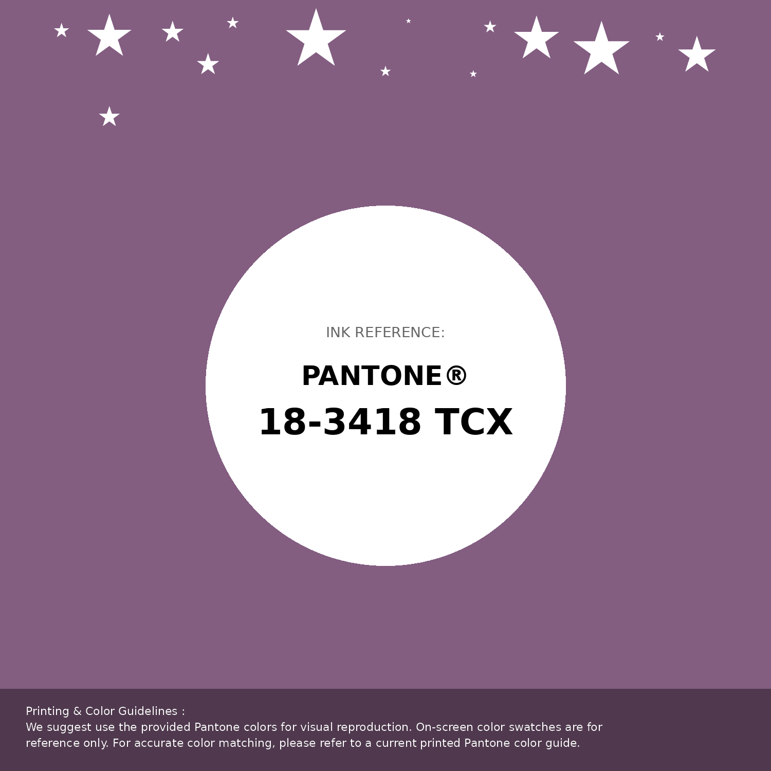 Hex Color #835e81 | Printing Match PANTONE 18-3418 TCX | Color