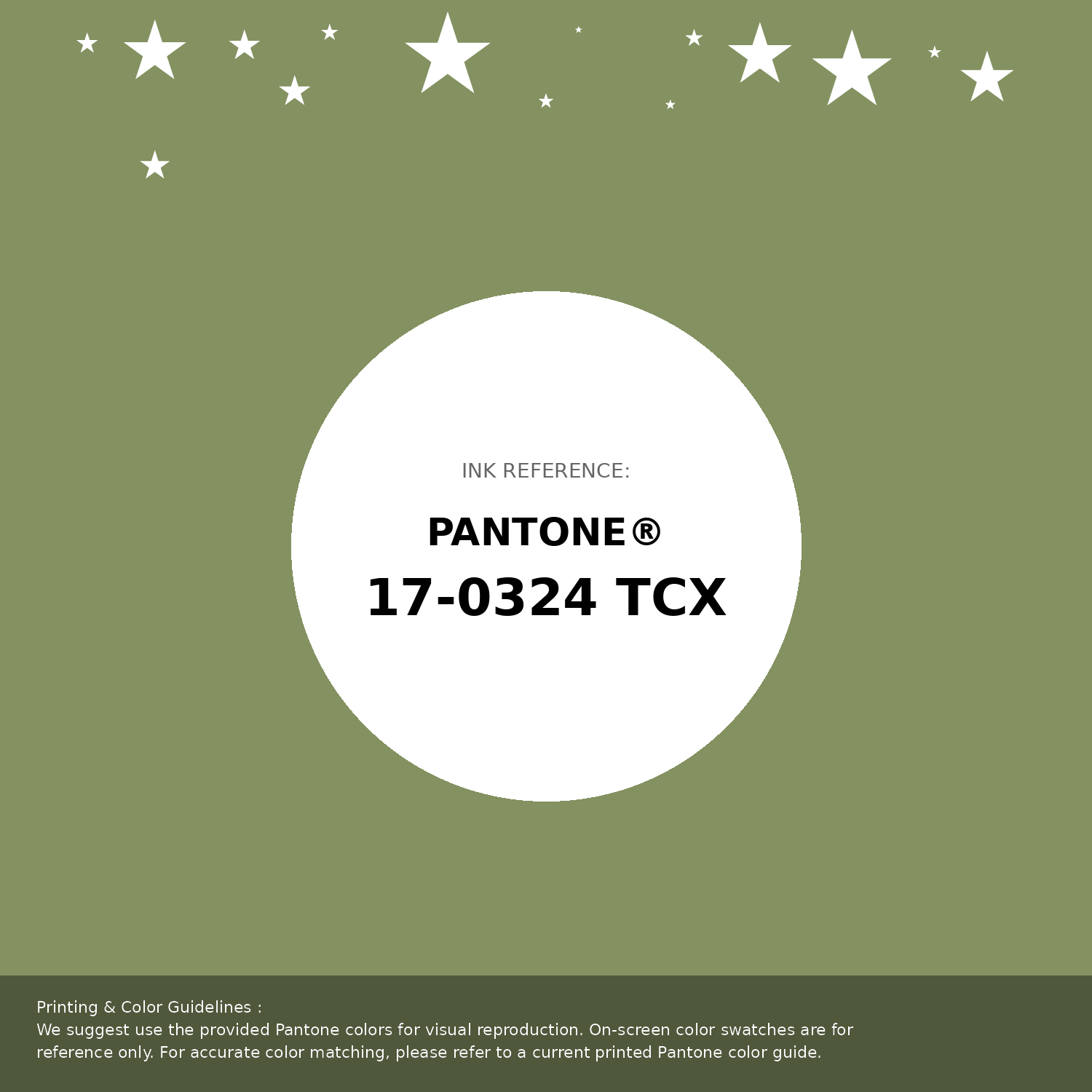 Beautiful Pantone swatch artwork featuring Pantone 17-0324 Tcx Epsom Color | Hex color Code #849161. Professional color swatch design perfect for designers and color enthusiasts. #pantone #colorswatch #designresource #849161