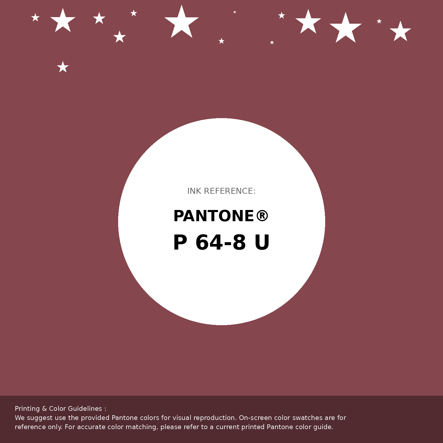 Beautiful Pantone swatch artwork featuring Pantone P 64-8 U Color | Hex color Code #85464d. Professional color swatch design perfect for designers and color enthusiasts. #pantone #colorswatch #designresource #85464d
