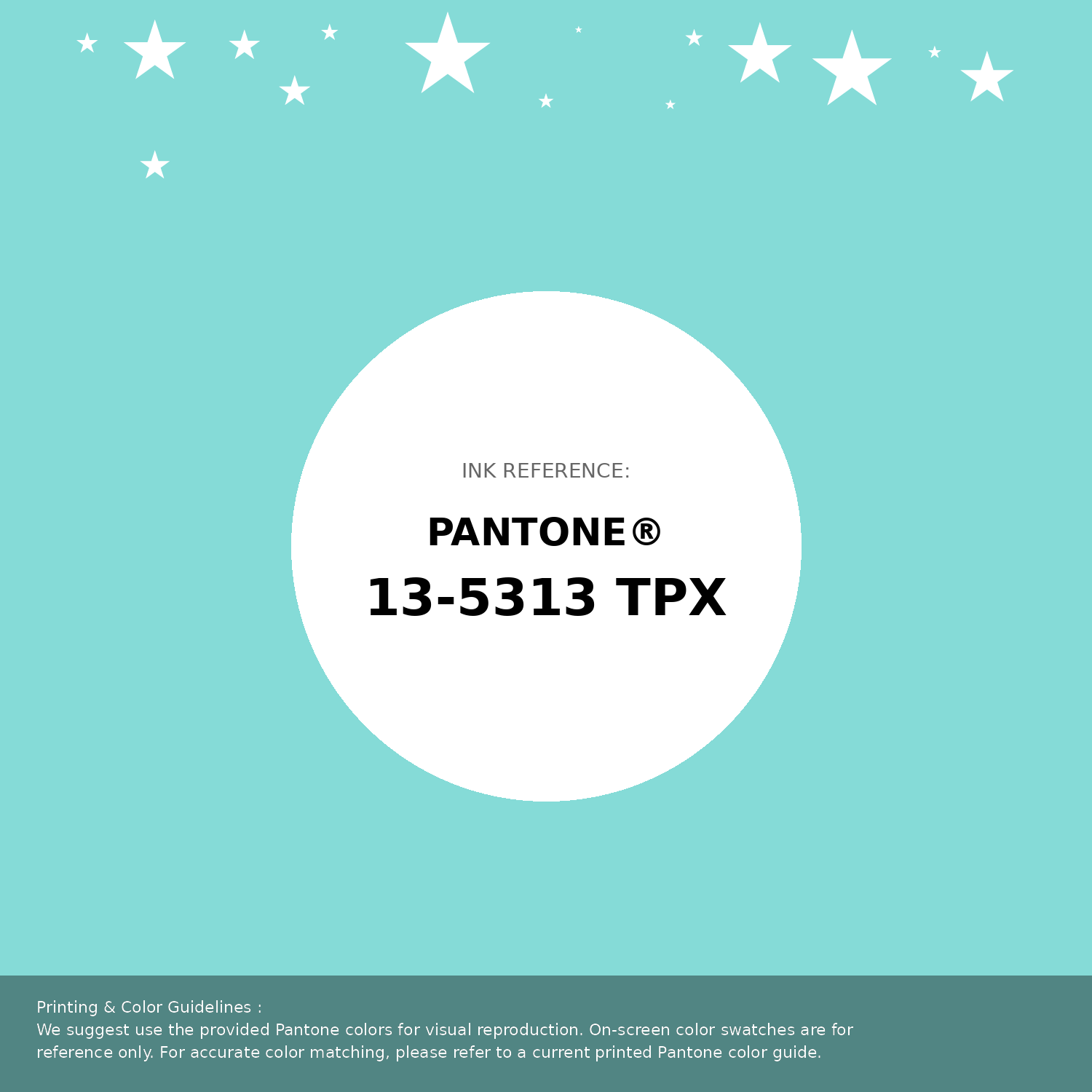 Beautiful Pantone swatch artwork featuring Pantone 13-5313 Tpx Aruba Blue Color | Hex color Code #85dbd7. Professional color swatch design perfect for designers and color enthusiasts. #pantone #colorswatch #designresource #85dbd7