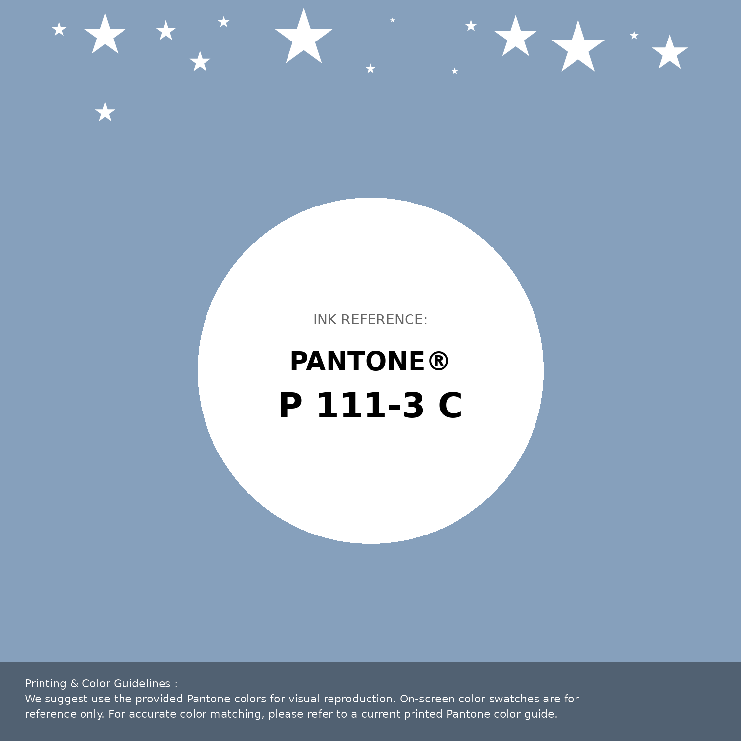 Beautiful Pantone swatch artwork featuring Pantone P 111-3 C Color | Hex color Code #86a0bc. Professional color swatch design perfect for designers and color enthusiasts. #pantone #colorswatch #designresource #86a0bc