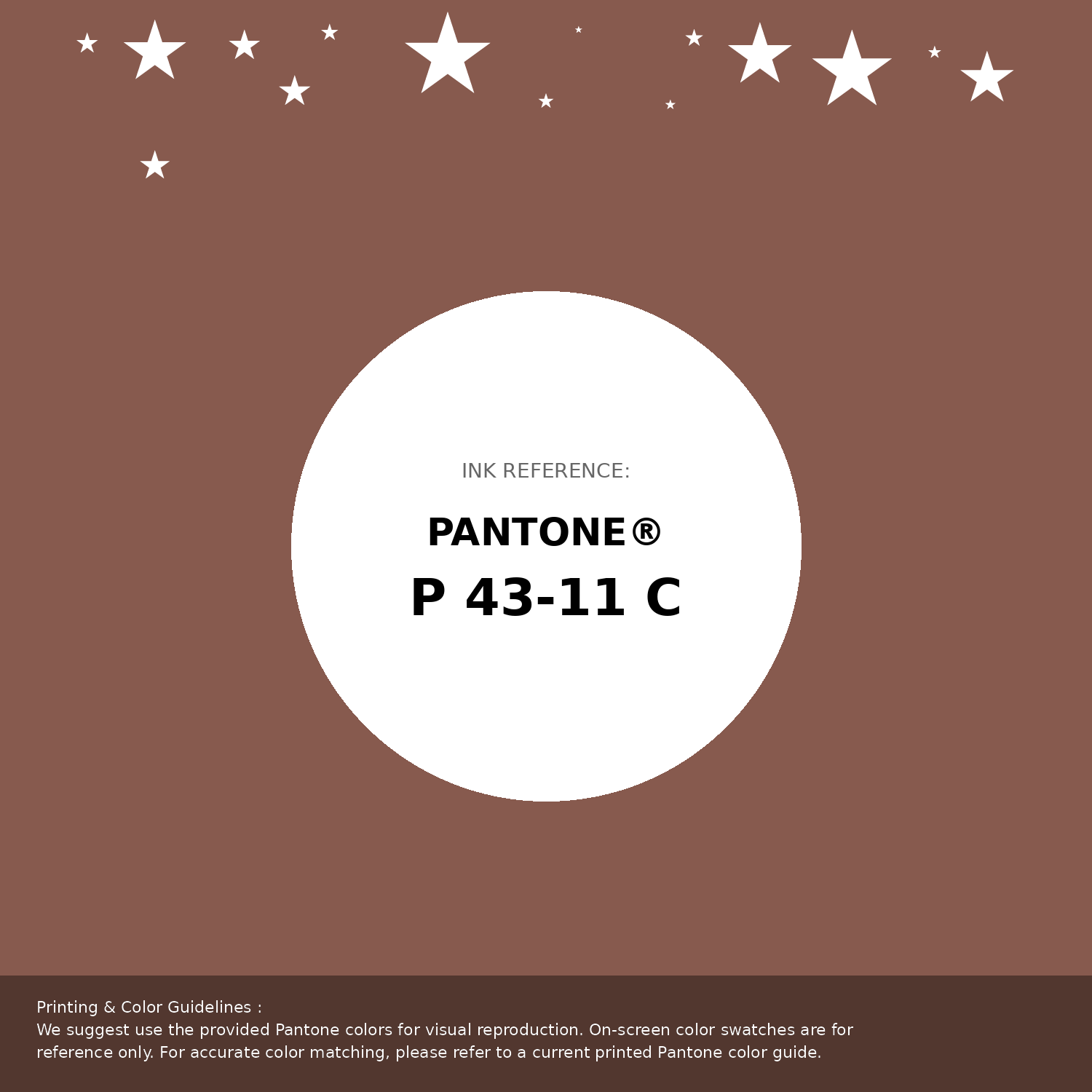 Beautiful Pantone swatch artwork featuring Pantone P 43-11 C Color | Hex color Code #875a4e. Professional color swatch design perfect for designers and color enthusiasts. #pantone #colorswatch #designresource #875a4e