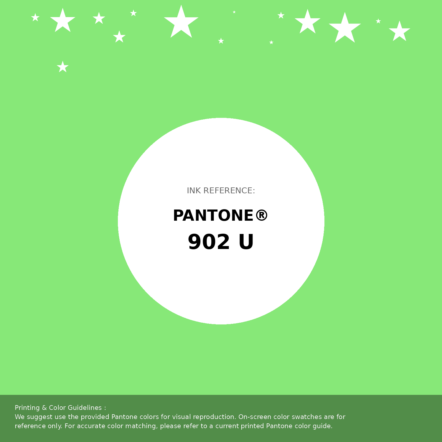 Beautiful Pantone swatch artwork featuring Pantone 902 U Color | Hex color Code #87e878. Professional color swatch design perfect for designers and color enthusiasts. #pantone #colorswatch #designresource #87e878