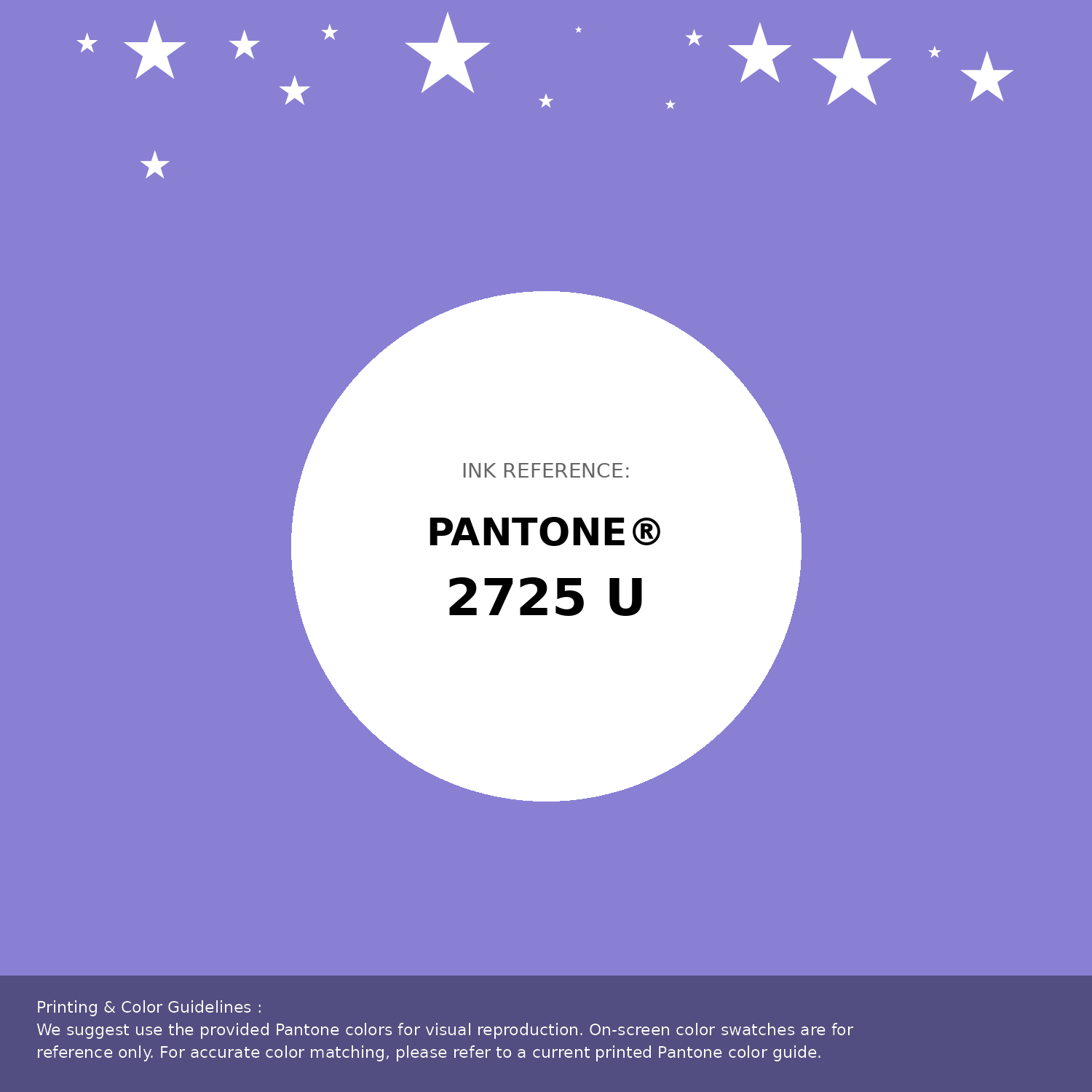 Beautiful Pantone swatch artwork featuring Pantone 2725 U Color | Hex color Code #8980d4. Professional color swatch design perfect for designers and color enthusiasts. #pantone #colorswatch #designresource #8980d4