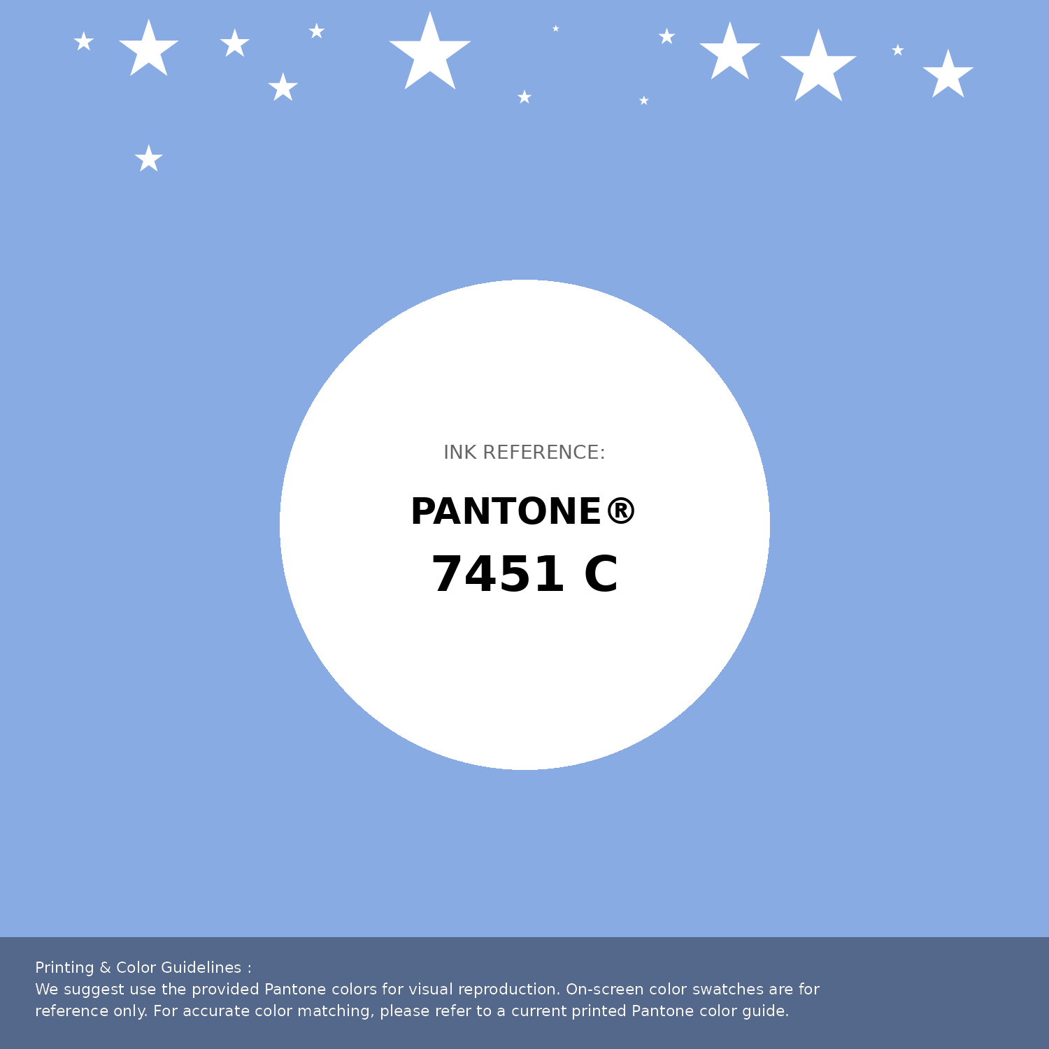 SHINee PANTONE トレカ コンプリート Hex Color #89abe3 | Printing Match PANTONE 7451 C | Color