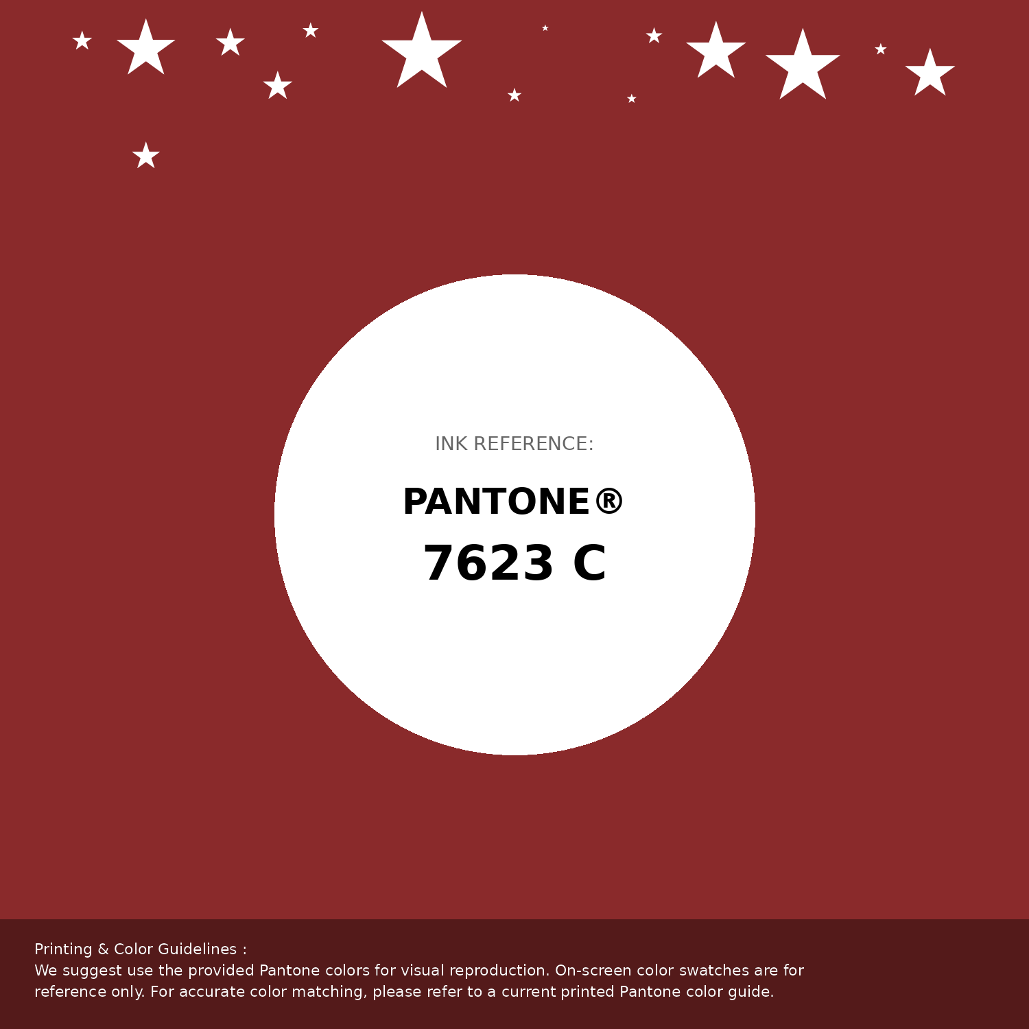 Beautiful Pantone swatch artwork featuring Pantone 7623 C Color | Hex color Code #8a2a2b. Professional color swatch design perfect for designers and color enthusiasts. #pantone #colorswatch #designresource #8a2a2b