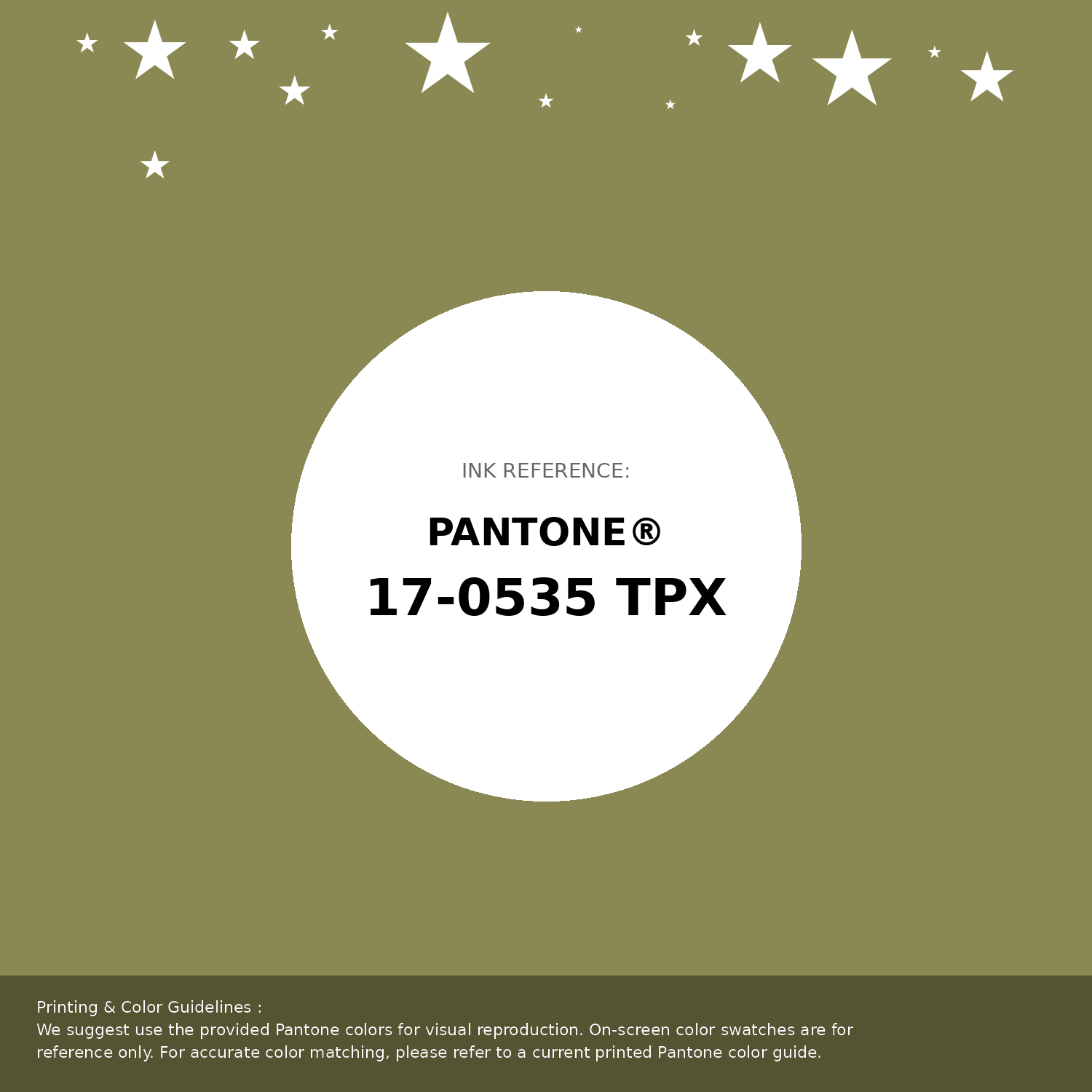 Beautiful Pantone swatch artwork featuring Pantone 17-0535 Tpx Green Olive Color | Hex color Code #8a8853. Professional color swatch design perfect for designers and color enthusiasts. #pantone #colorswatch #designresource #8a8853