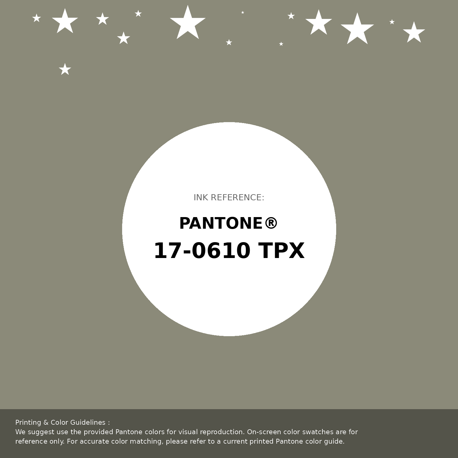 Beautiful Pantone swatch artwork featuring Pantone 17-0610 Tpx Laurel Oak Color | Hex color Code #8b8a79. Professional color swatch design perfect for designers and color enthusiasts. #pantone #colorswatch #designresource #8b8a79