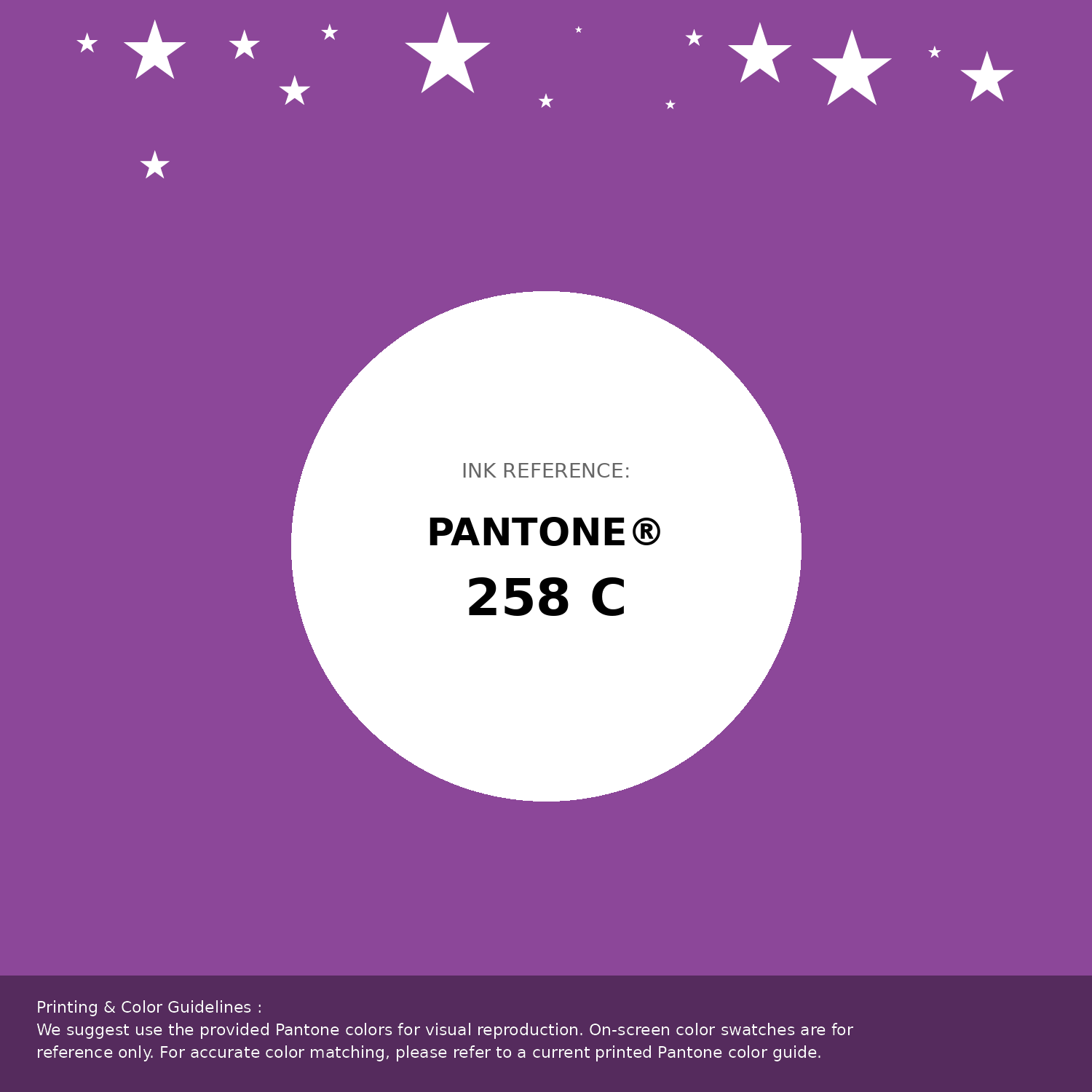 Beautiful Pantone swatch artwork featuring Pantone 258 C Color | Hex color Code #8c4799. Professional color swatch design perfect for designers and color enthusiasts. #pantone #colorswatch #designresource #8c4799