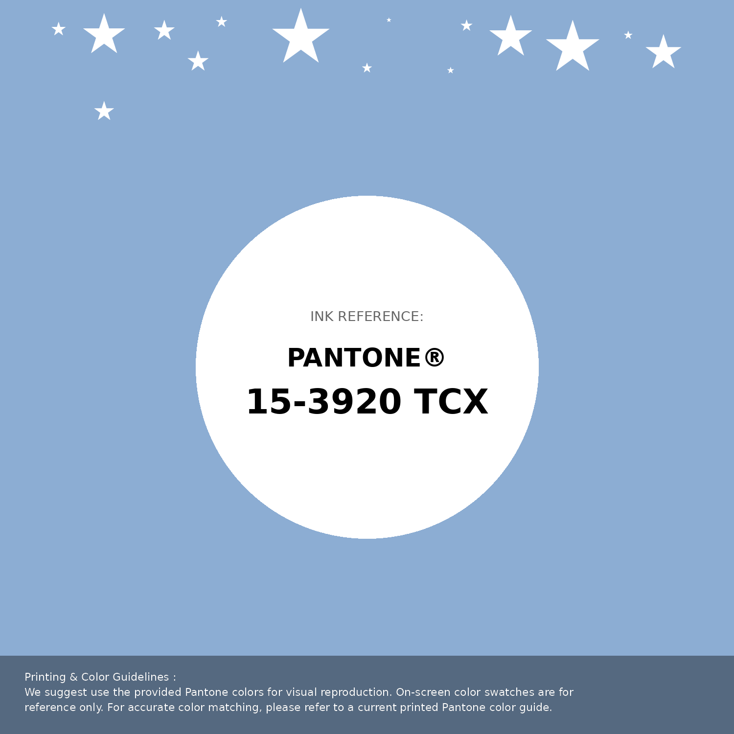 Beautiful Pantone swatch artwork featuring Pantone 15-3920 Tcx Placid Blue Color | Hex color Code #8cadd3. Professional color swatch design perfect for designers and color enthusiasts. #pantone #colorswatch #designresource #8cadd3