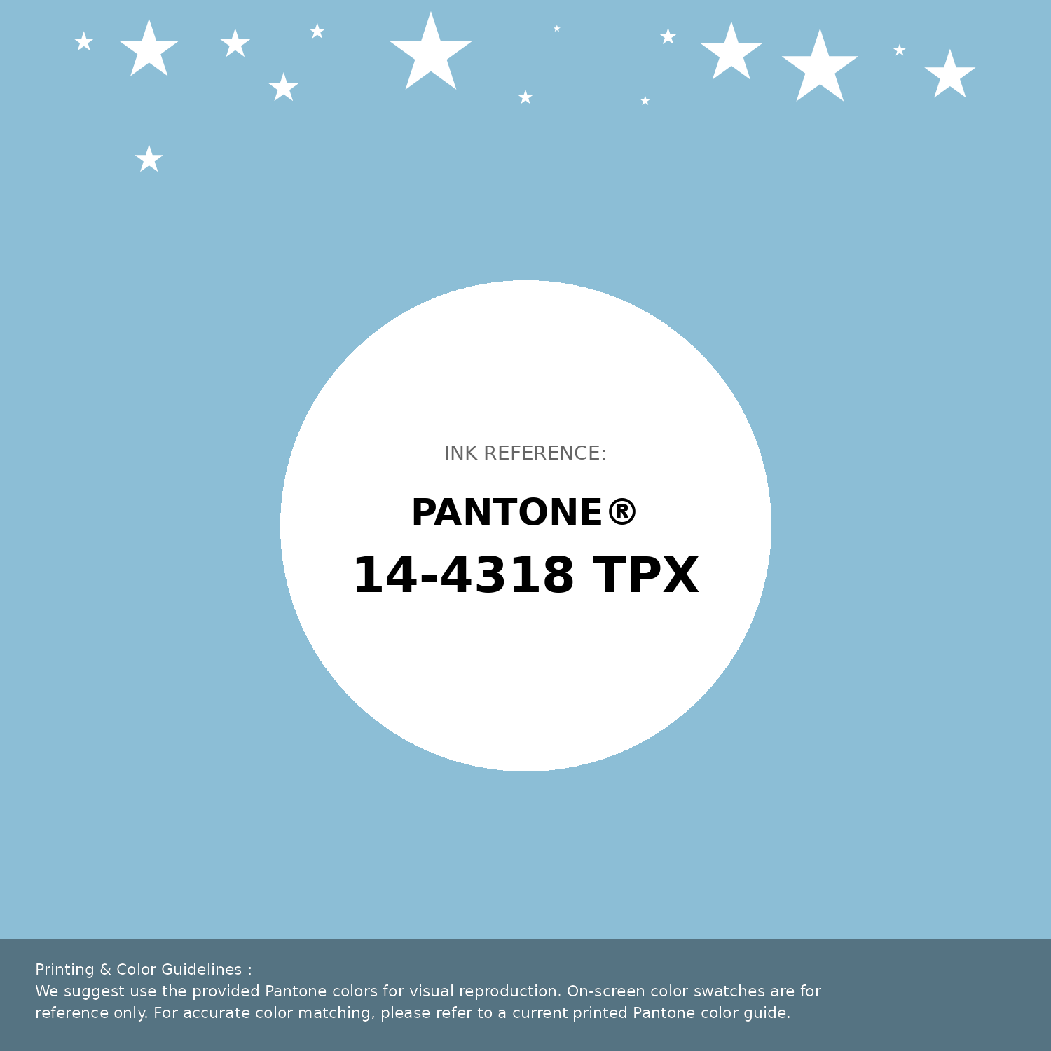 Beautiful Pantone swatch artwork featuring Pantone 14-4318 Tpx Sky Blue Color | Hex color Code #8cbed6. Professional color swatch design perfect for designers and color enthusiasts. #pantone #colorswatch #designresource #8cbed6