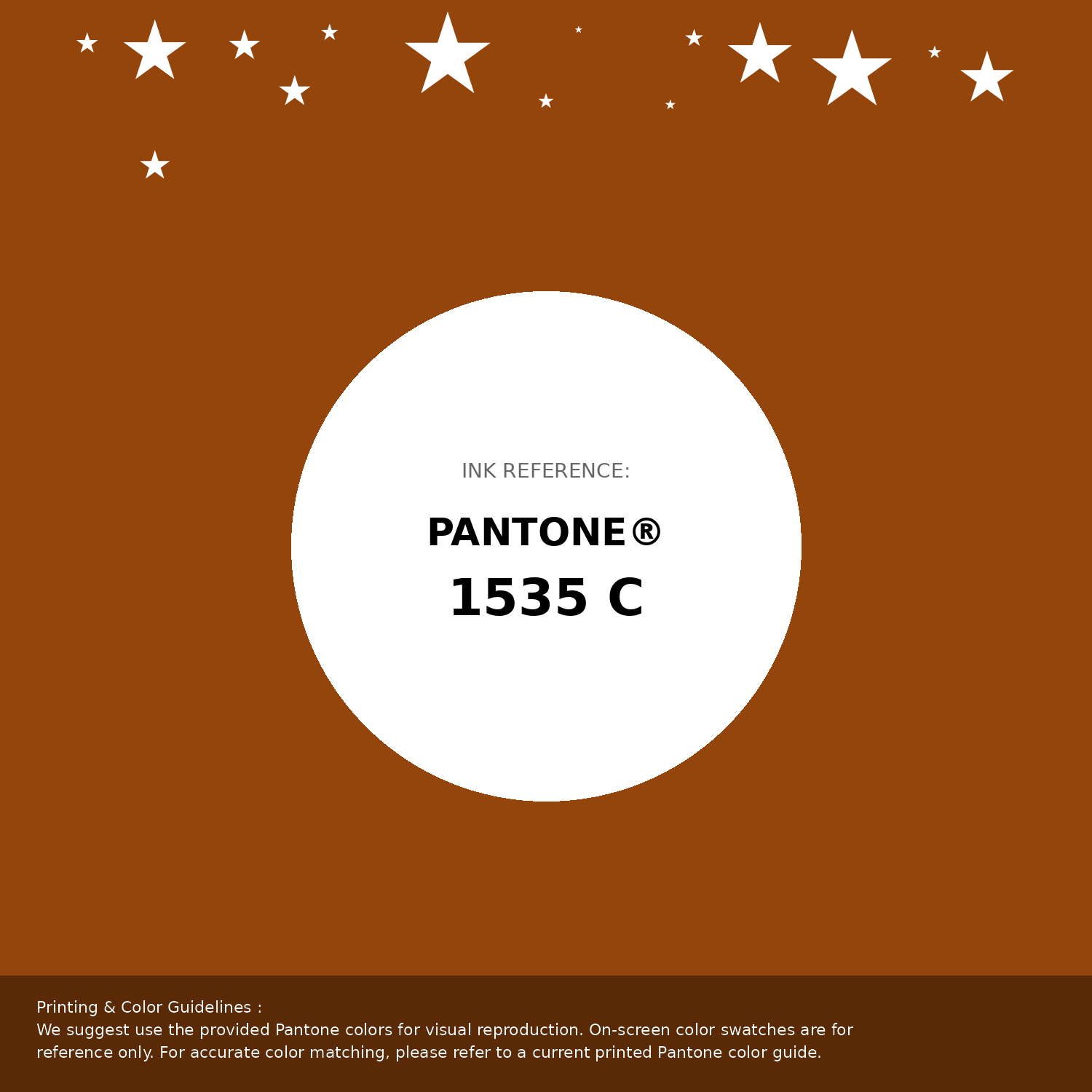 Beautiful Pantone swatch artwork featuring Pantone 1535 C Color | Hex color Code #94450b. Professional color swatch design perfect for designers and color enthusiasts. #pantone #colorswatch #designresource #94450b