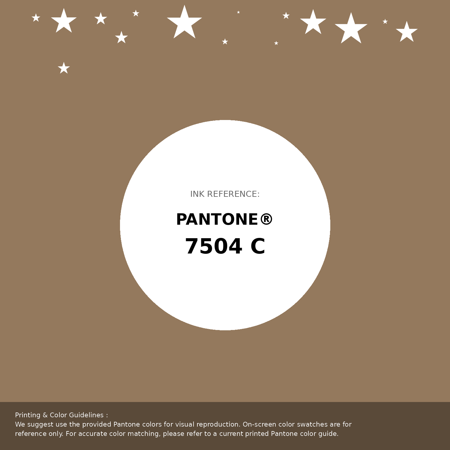 Beautiful Pantone swatch artwork featuring Pantone 7504 C Color | Hex color Code #94795d. Professional color swatch design perfect for designers and color enthusiasts. #pantone #colorswatch #designresource #94795d