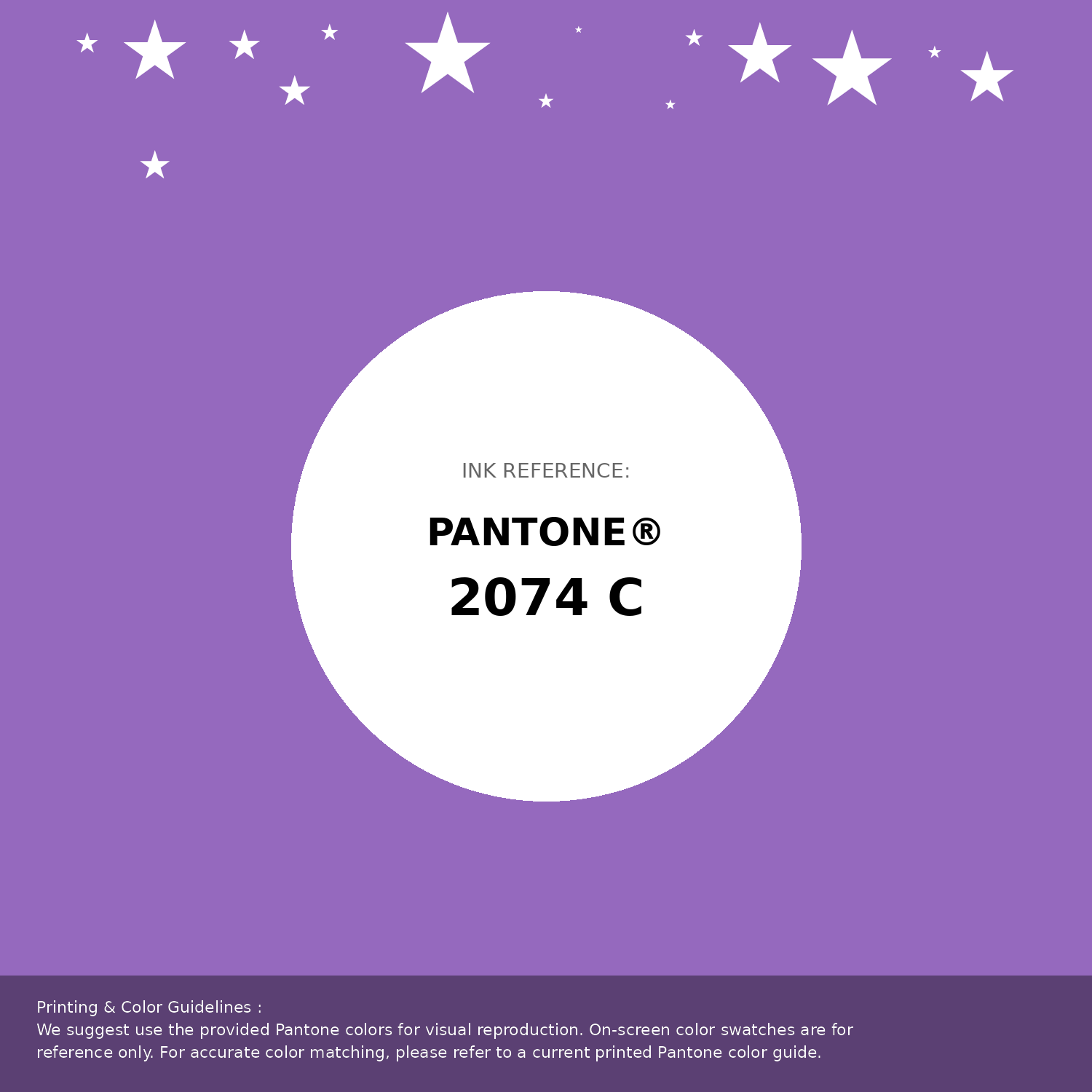 Beautiful Pantone swatch artwork featuring Pantone 2074 C Color | Hex color Code #9569be. Professional color swatch design perfect for designers and color enthusiasts. #pantone #colorswatch #designresource #9569be