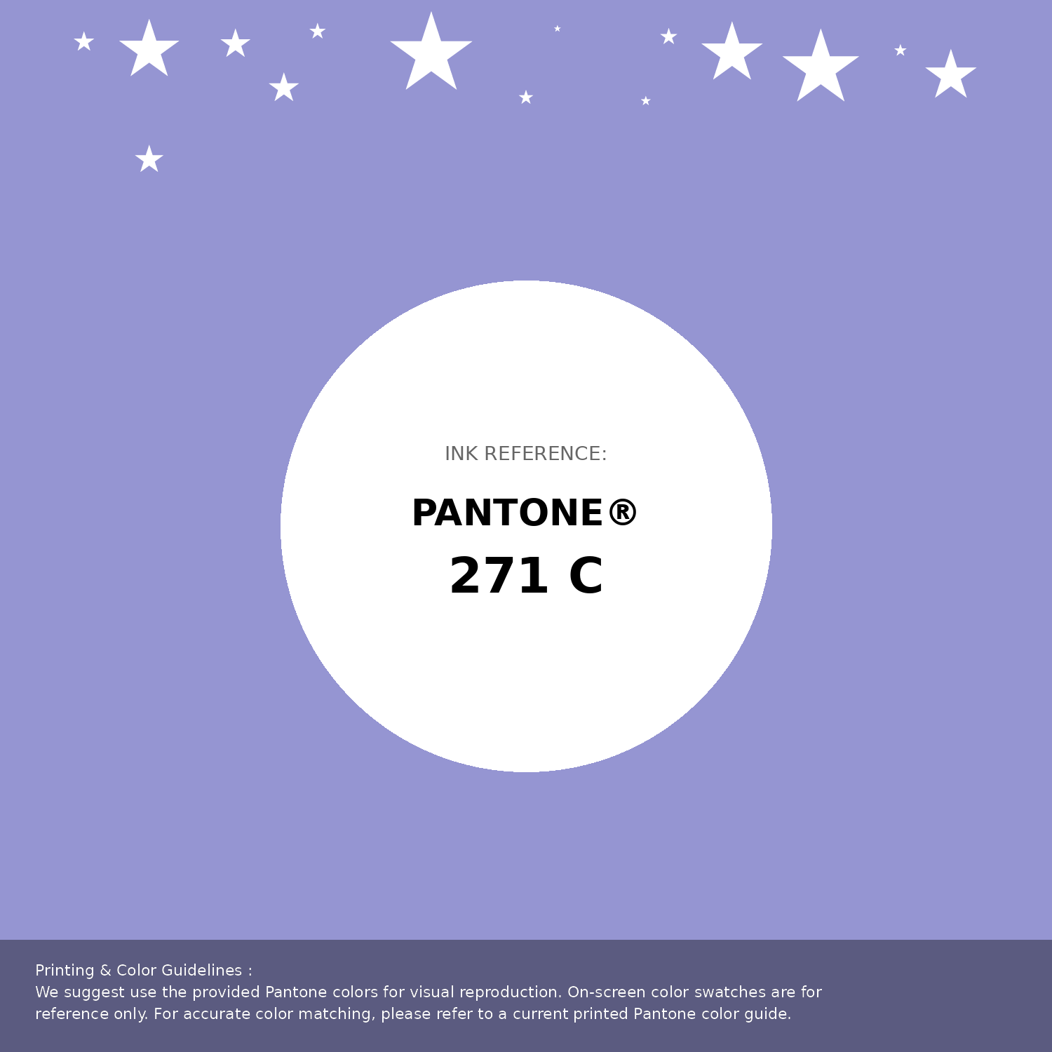 Beautiful Pantone swatch artwork featuring Pantone 271 C Color | Hex color Code #9595d2. Professional color swatch design perfect for designers and color enthusiasts. #pantone #colorswatch #designresource #9595d2