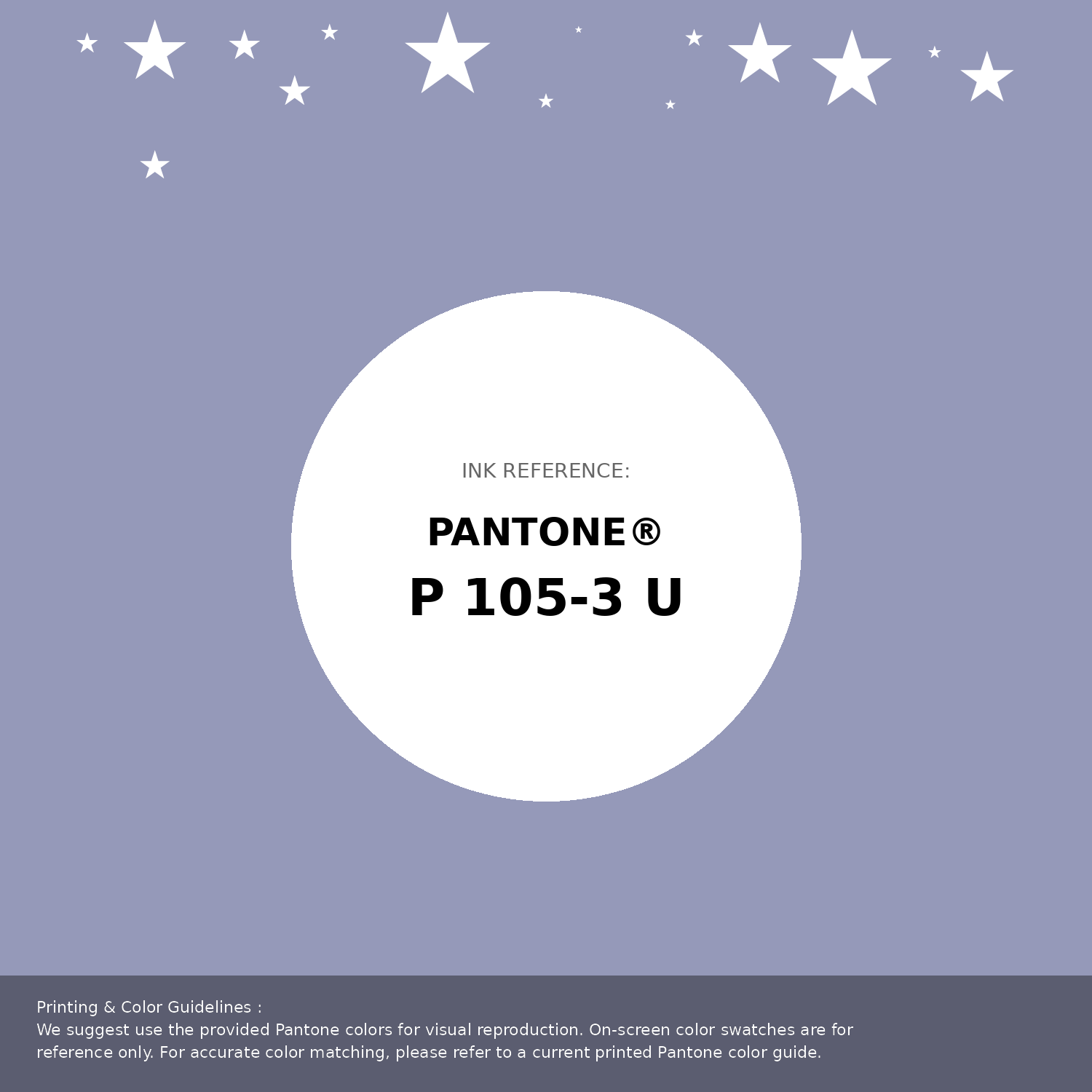 Beautiful Pantone swatch artwork featuring Pantone P 105-3 U Color | Hex color Code #9599b9. Professional color swatch design perfect for designers and color enthusiasts. #pantone #colorswatch #designresource #9599b9