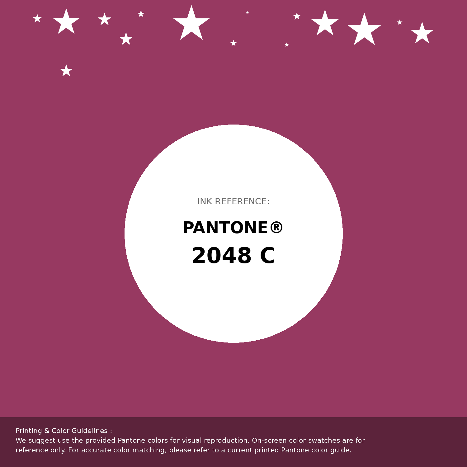 Beautiful Pantone swatch artwork featuring Pantone 2048 C Color | Hex color Code #973961. Professional color swatch design perfect for designers and color enthusiasts. #pantone #colorswatch #designresource #973961