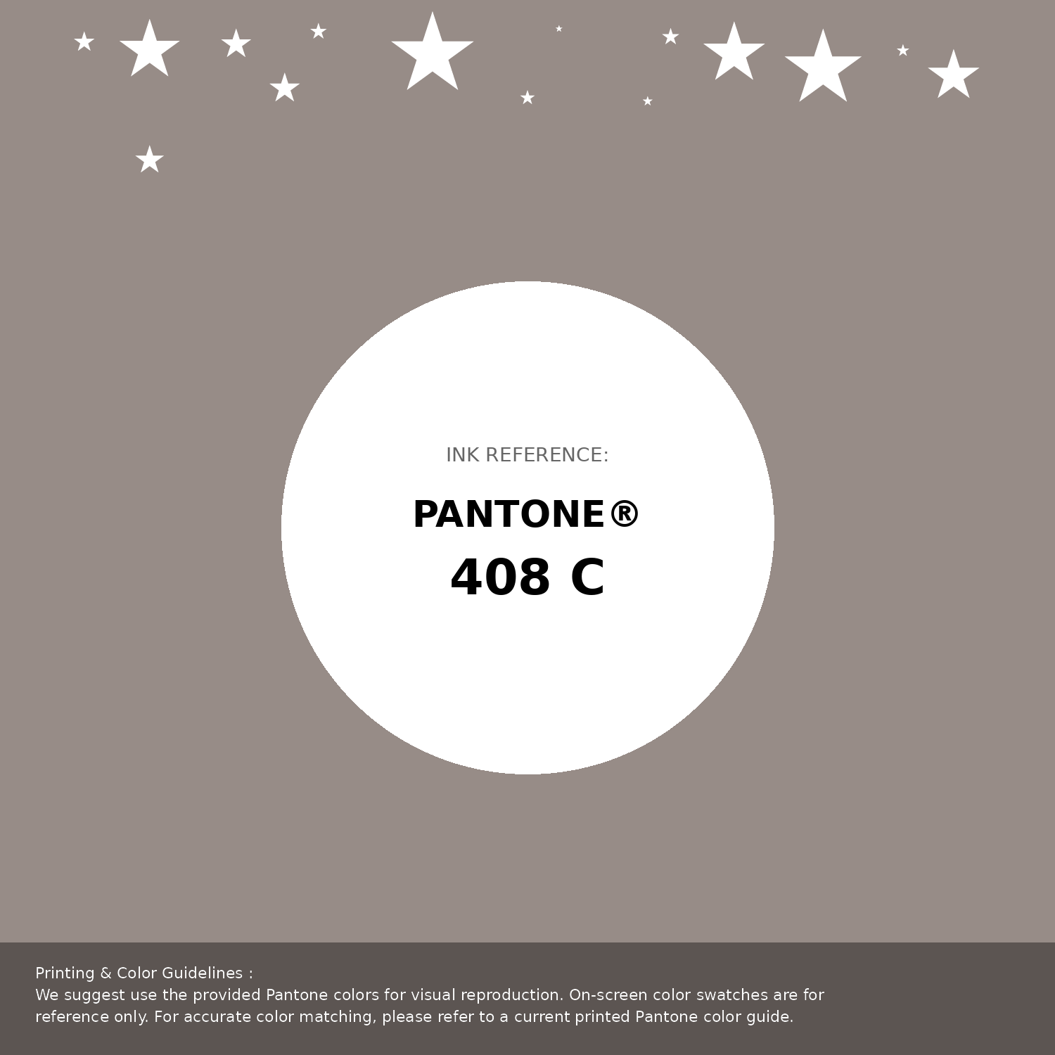Beautiful Pantone swatch artwork featuring Pantone 408 C Color | Hex color Code #978c87. Professional color swatch design perfect for designers and color enthusiasts. #pantone #colorswatch #designresource #978c87