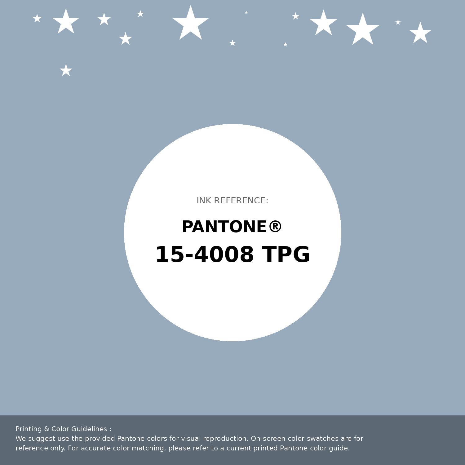 Beautiful Pantone swatch artwork featuring Pantone 15-4008 Tpg Blue Fog Color | Hex color Code #97abbd. Professional color swatch design perfect for designers and color enthusiasts. #pantone #colorswatch #designresource #97abbd