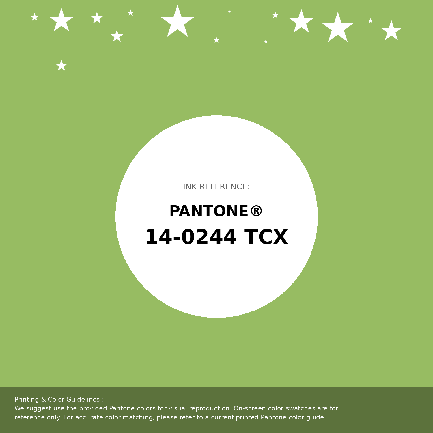 Beautiful Pantone swatch artwork featuring Pantone 14-0244 Tcx Bright Lime Green Color | Hex color Code #97bc62. Professional color swatch design perfect for designers and color enthusiasts. #pantone #colorswatch #designresource #97bc62