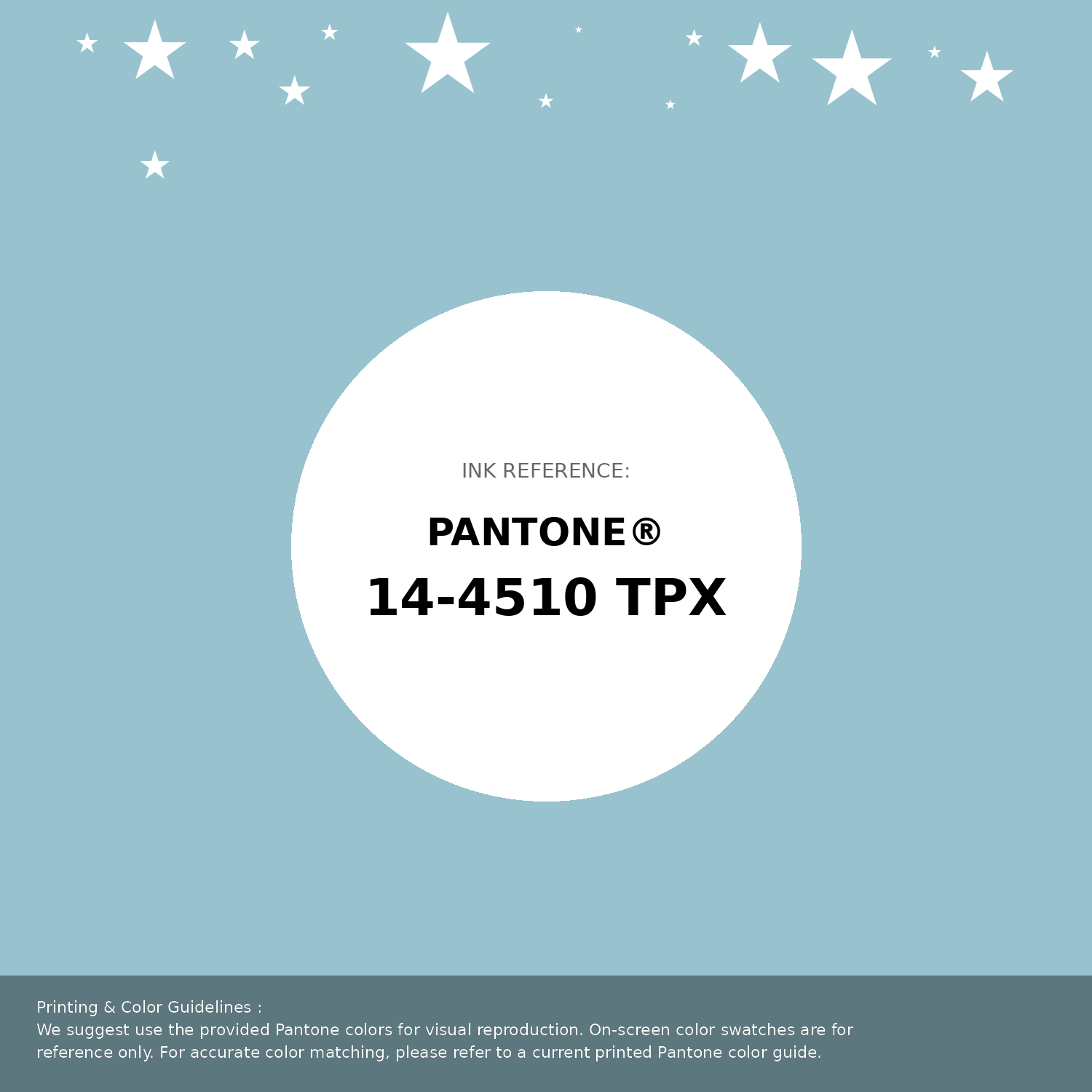 Beautiful Pantone swatch artwork featuring Pantone 14-4510 Tpx Aquatic Color | Hex color Code #98c3ce. Professional color swatch design perfect for designers and color enthusiasts. #pantone #colorswatch #designresource #98c3ce