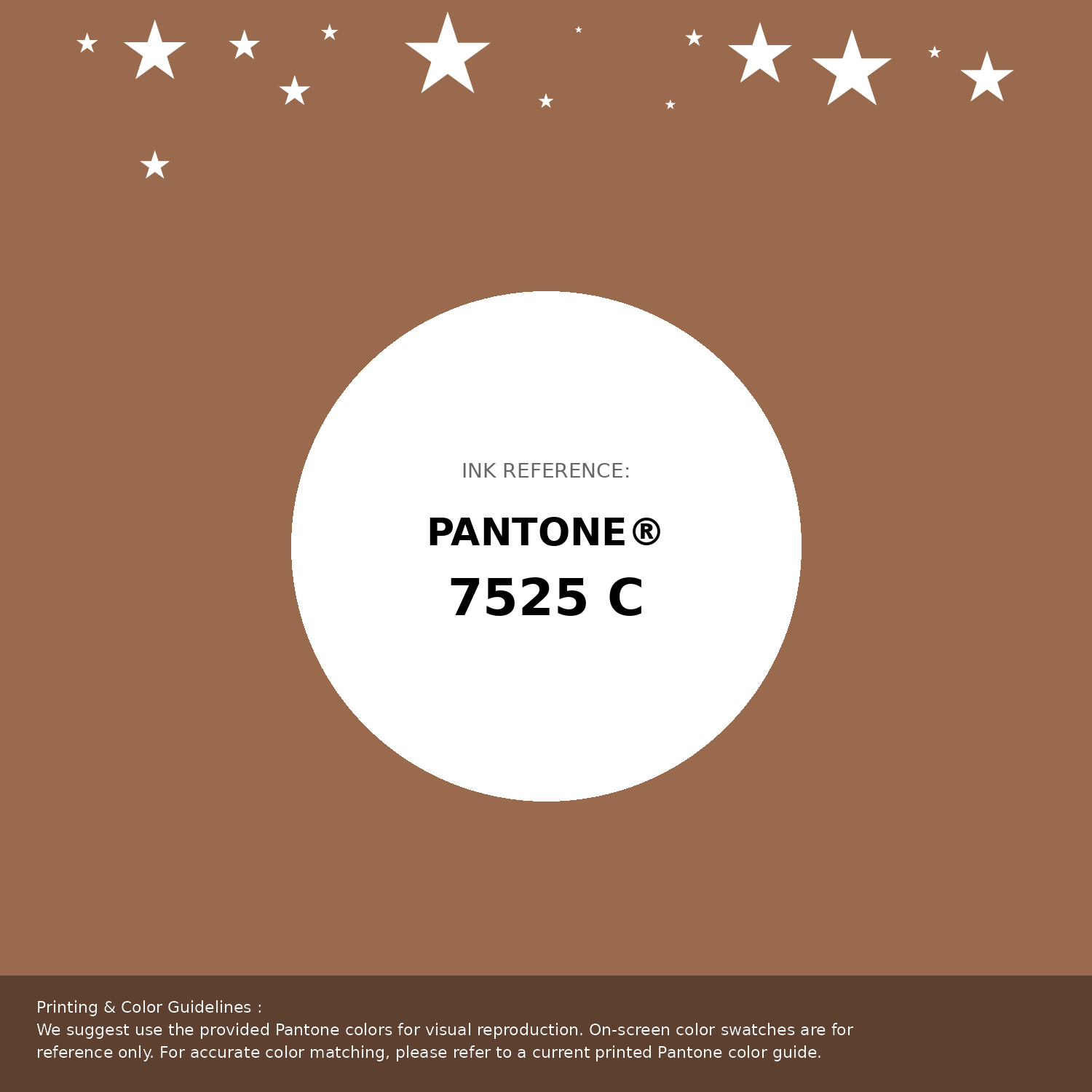 Beautiful Pantone swatch artwork featuring Pantone 7525 C Color | Hex color Code #9a6a4f. Professional color swatch design perfect for designers and color enthusiasts. #pantone #colorswatch #designresource #9a6a4f