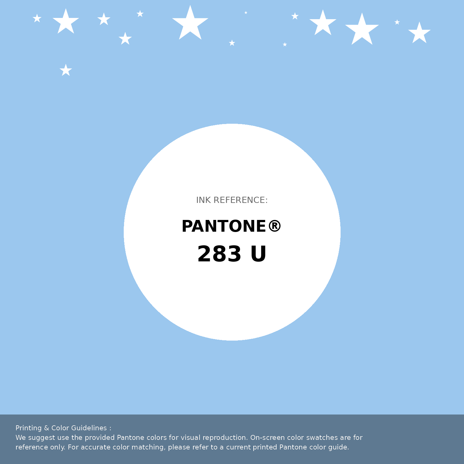 Beautiful Pantone swatch artwork featuring Pantone 283 U Color | Hex color Code #9bc7ee. Professional color swatch design perfect for designers and color enthusiasts. #pantone #colorswatch #designresource #9bc7ee