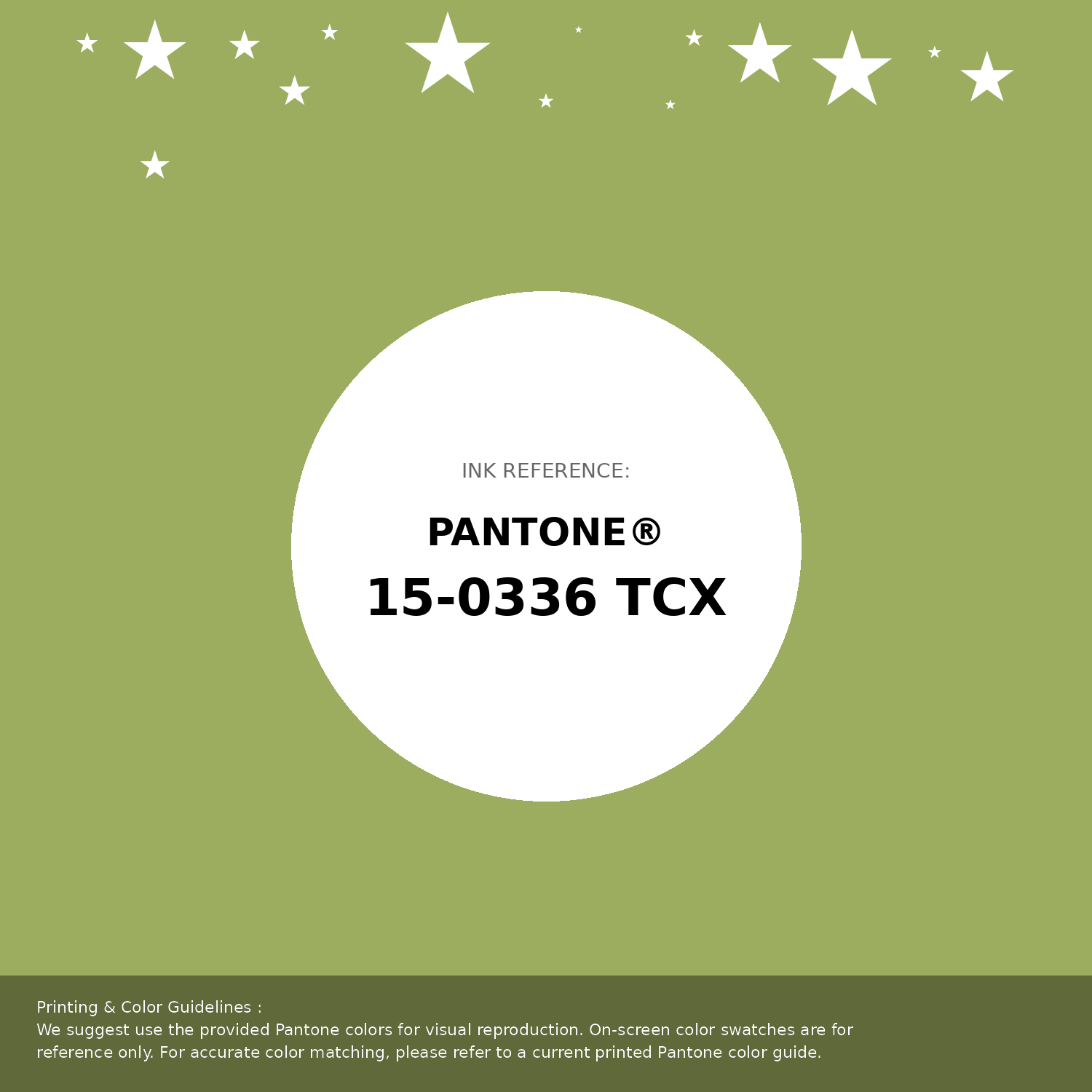Beautiful Pantone swatch artwork featuring Pantone 15-0336 Tcx Herbal Garden Color | Hex color Code #9cad60. Professional color swatch design perfect for designers and color enthusiasts. #pantone #colorswatch #designresource #9cad60
