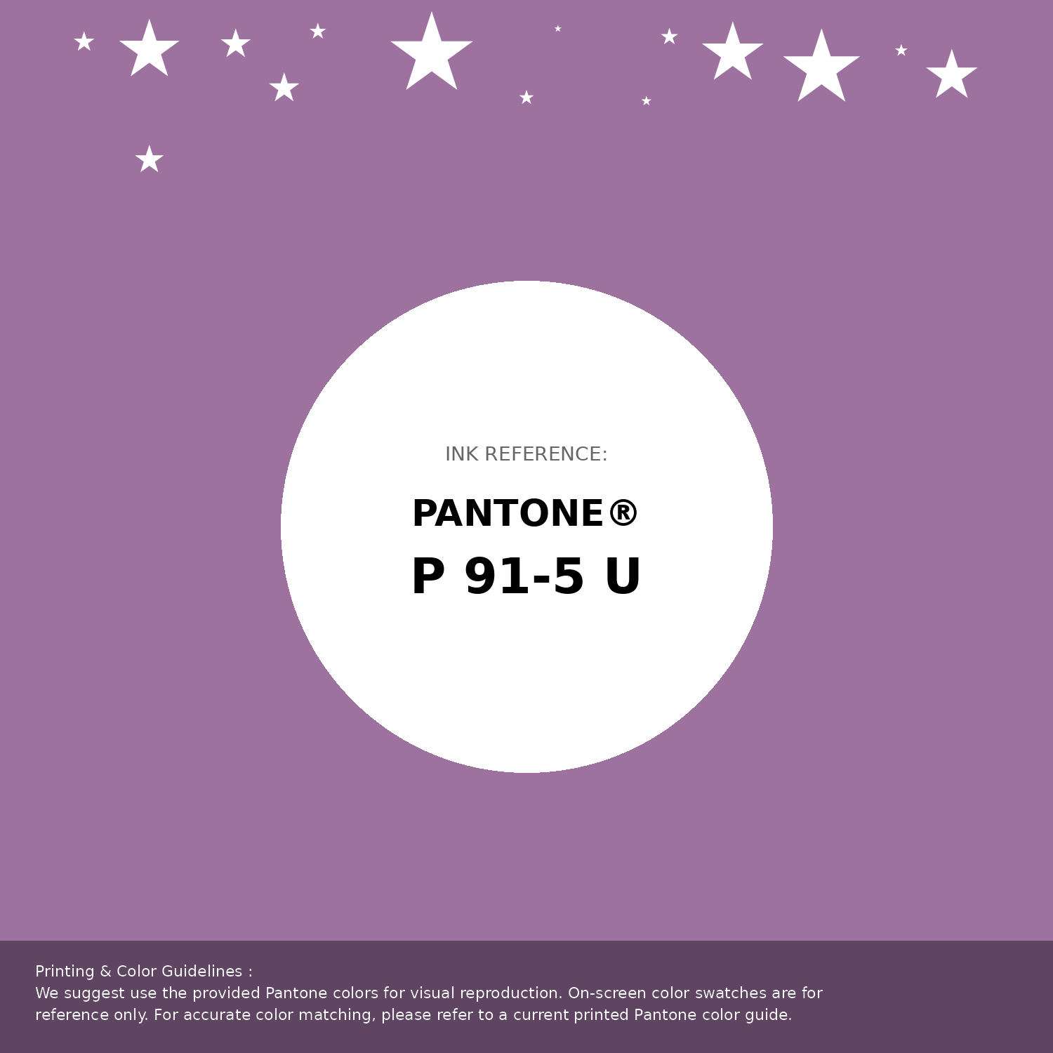 Beautiful Pantone swatch artwork featuring Pantone P 91-5 U Color | Hex color Code #9d729f. Professional color swatch design perfect for designers and color enthusiasts. #pantone #colorswatch #designresource #9d729f