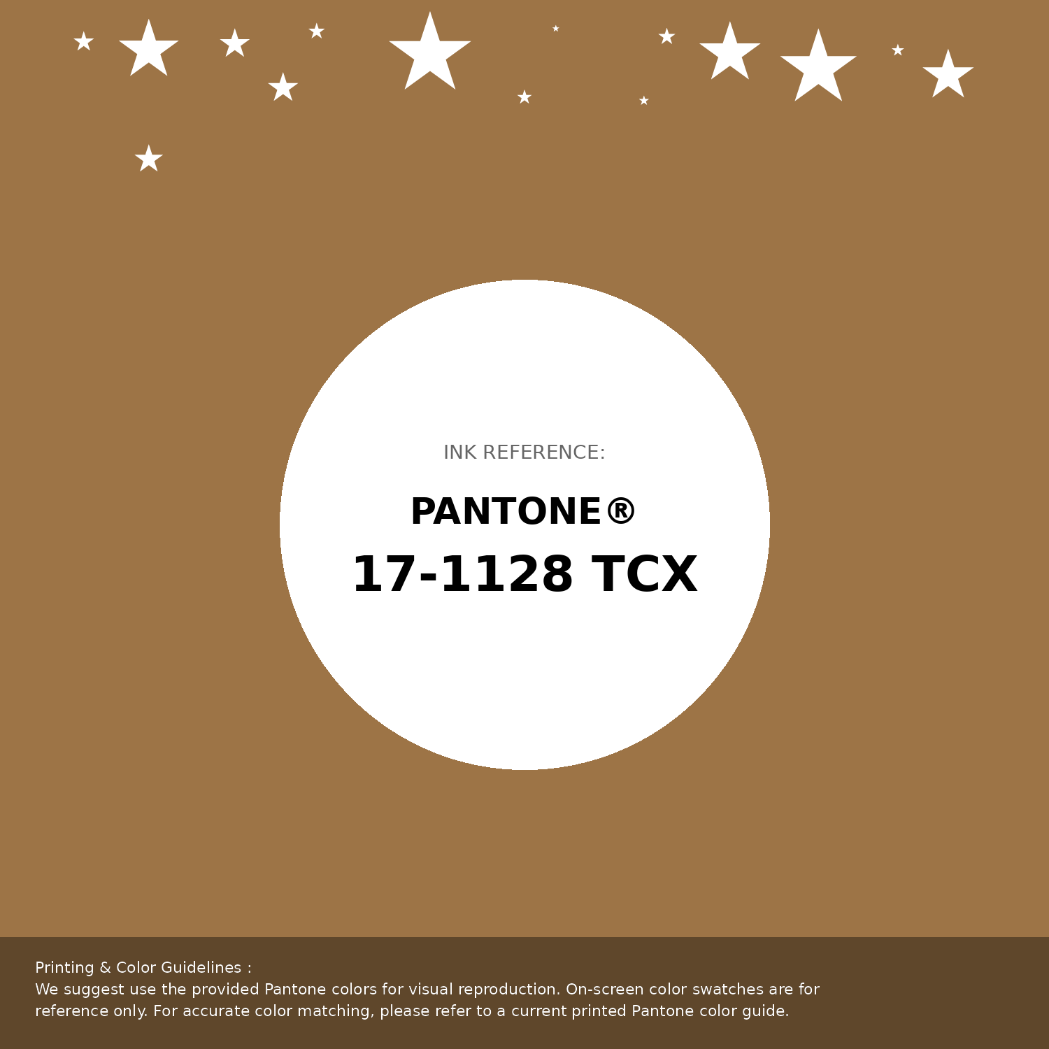 Beautiful Pantone swatch artwork featuring Pantone 17-1128 Tcx Bone Brown Color | Hex color Code #9d7446. Professional color swatch design perfect for designers and color enthusiasts. #pantone #colorswatch #designresource #9d7446