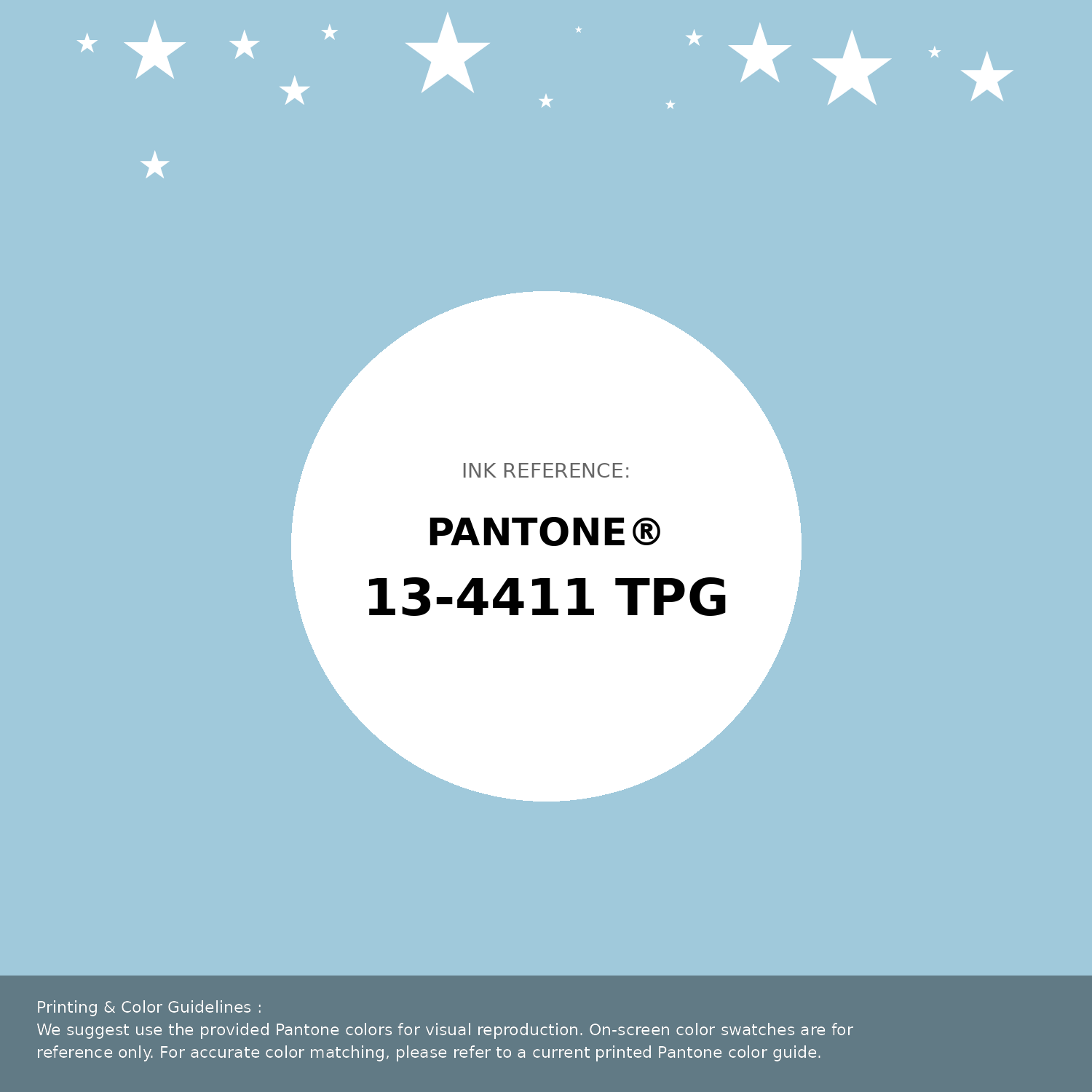 Beautiful Pantone swatch artwork featuring Pantone 13-4411 Tpg Crystal Blue Color | Hex color Code #a0c9db. Professional color swatch design perfect for designers and color enthusiasts. #pantone #colorswatch #designresource #a0c9db