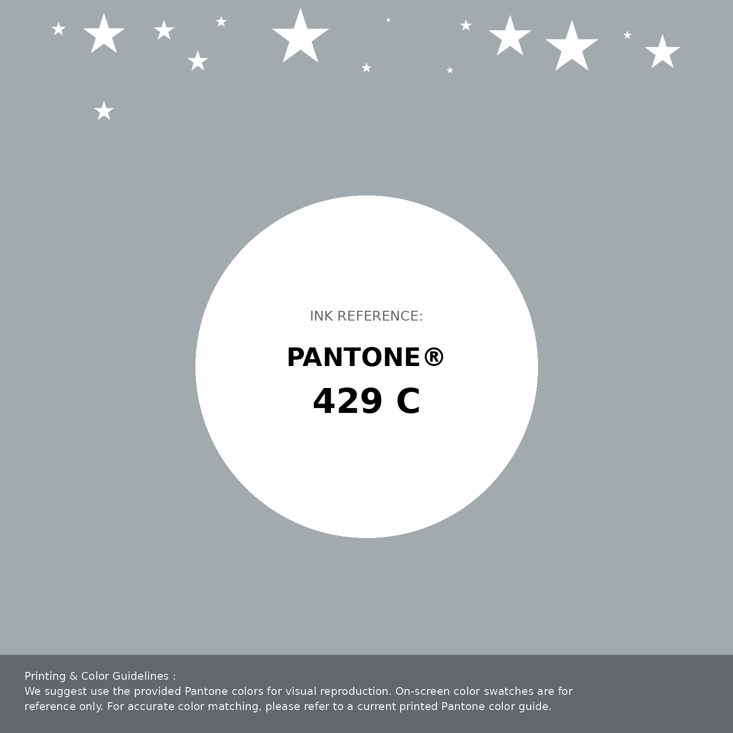 Beautiful Pantone swatch artwork featuring Pantone 429 C Color | Hex color Code #a2aaad. Professional color swatch design perfect for designers and color enthusiasts. #pantone #colorswatch #designresource #a2aaad