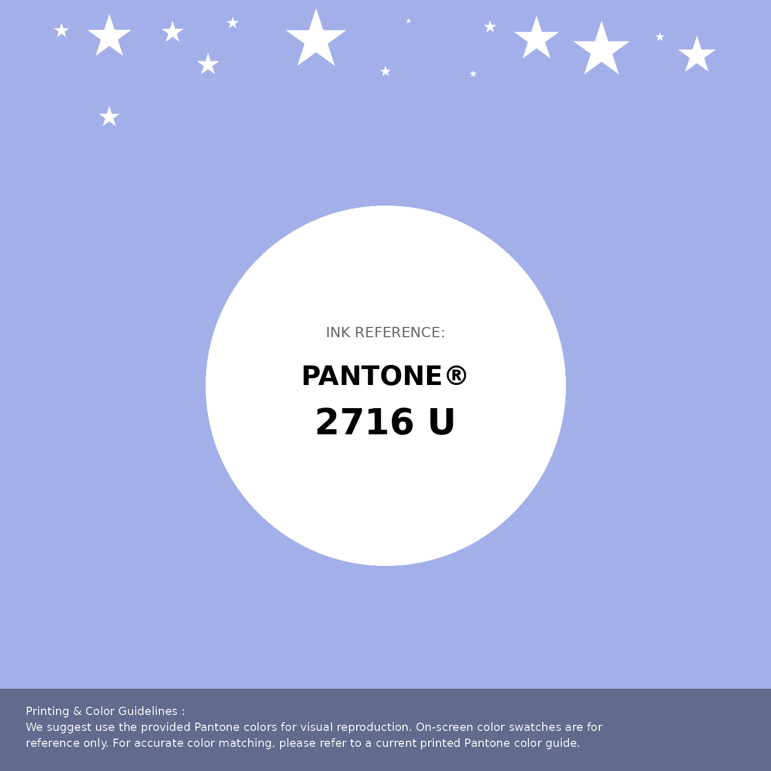 Beautiful Pantone swatch artwork featuring Pantone 2716 U Color | Hex color Code #a2afe9. Professional color swatch design perfect for designers and color enthusiasts. #pantone #colorswatch #designresource #a2afe9