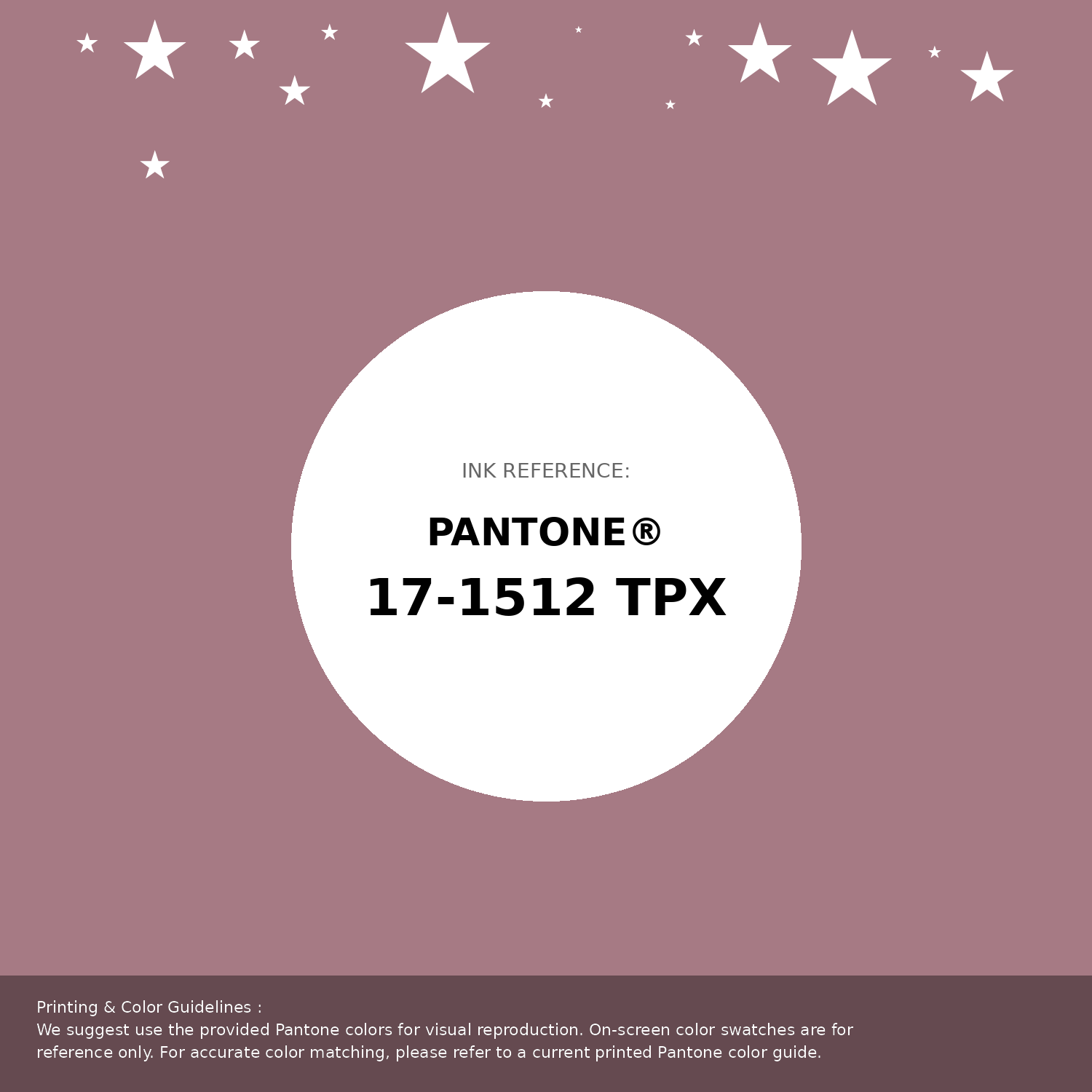 Beautiful Pantone swatch artwork featuring Pantone 17-1512 Tpx Nostalgia Rose Color | Hex color Code #a67a84. Professional color swatch design perfect for designers and color enthusiasts. #pantone #colorswatch #designresource #a67a84