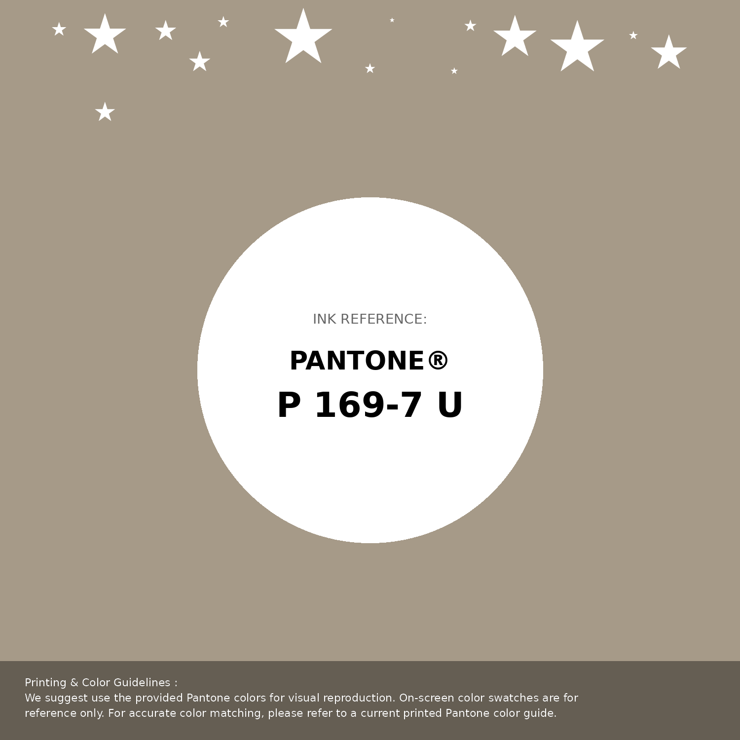 Beautiful Pantone swatch artwork featuring Pantone P 169-7 U Color | Hex color Code #a69a88. Professional color swatch design perfect for designers and color enthusiasts. #pantone #colorswatch #designresource #a69a88