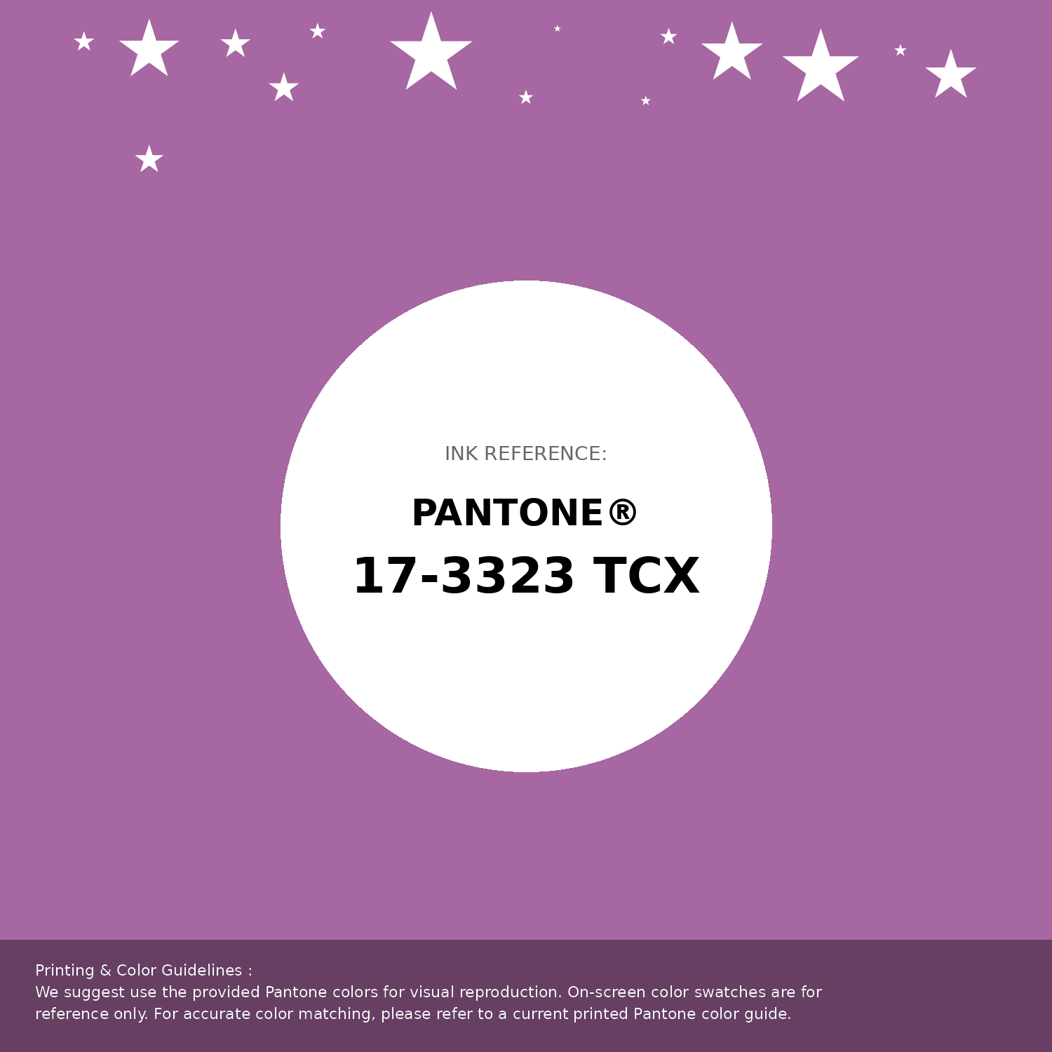 Beautiful Pantone swatch artwork featuring Pantone 17-3323 Tcx Iris Orchid Color | Hex color Code #a767a2. Professional color swatch design perfect for designers and color enthusiasts. #pantone #colorswatch #designresource #a767a2