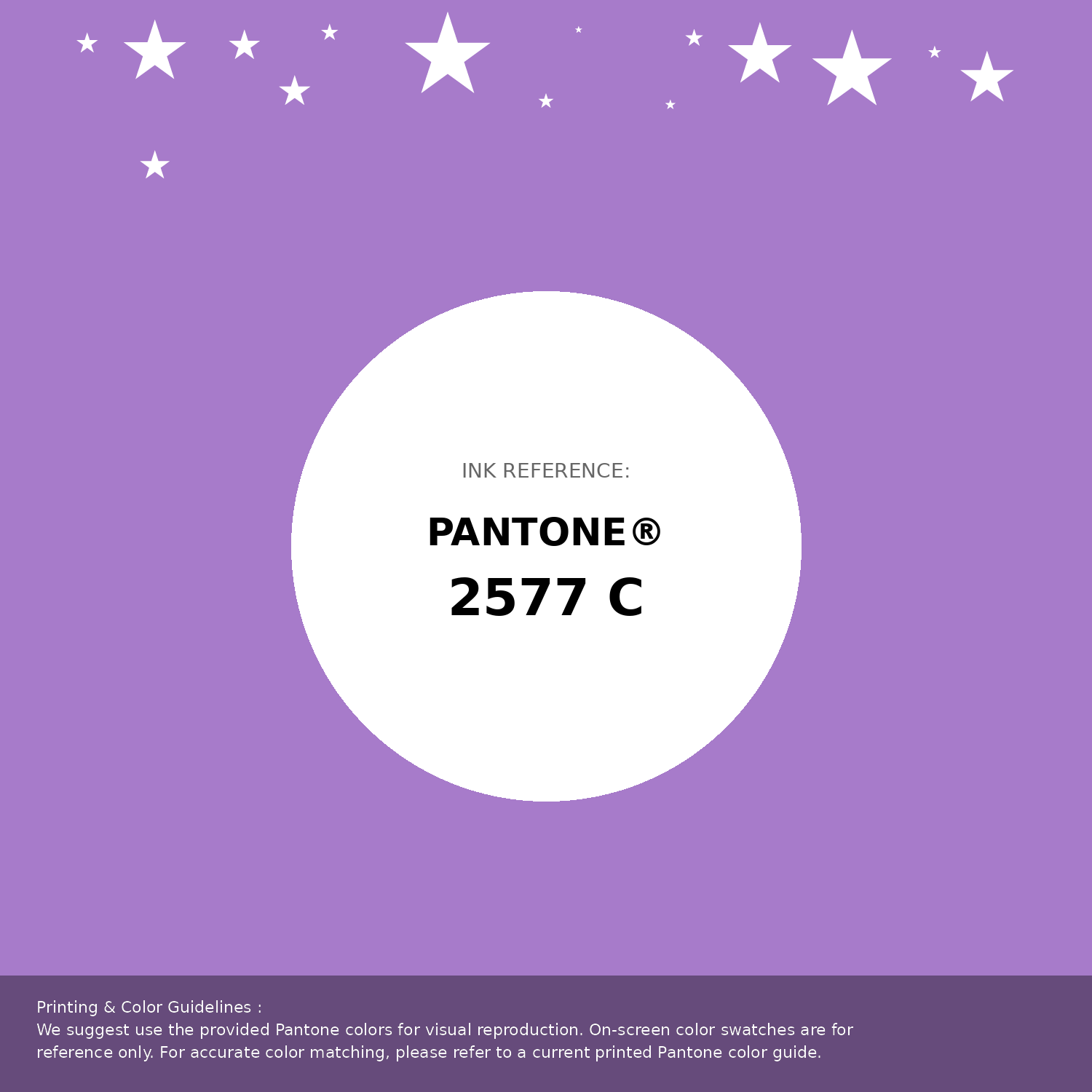Beautiful Pantone swatch artwork featuring Pantone 2577 C Color | Hex color Code #a77bca. Professional color swatch design perfect for designers and color enthusiasts. #pantone #colorswatch #designresource #a77bca