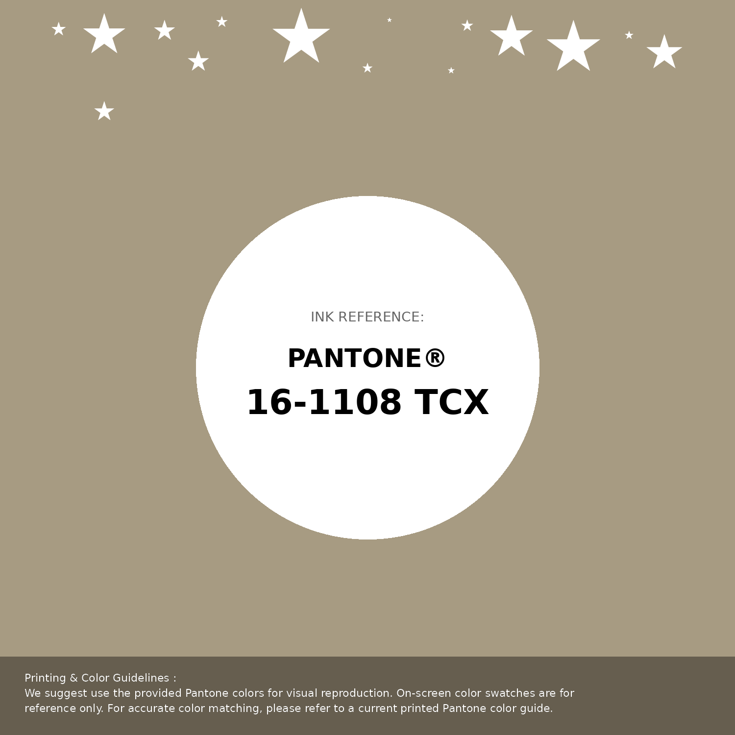 Beautiful Pantone swatch artwork featuring Pantone 16-1108 Tcx Twill Color | Hex color Code #a79b82. Professional color swatch design perfect for designers and color enthusiasts. #pantone #colorswatch #designresource #a79b82