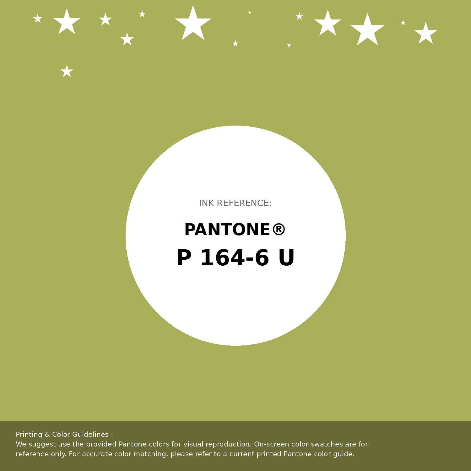 Beautiful Pantone swatch artwork featuring Pantone P 164-6 U Color | Hex color Code #a9ae58. Professional color swatch design perfect for designers and color enthusiasts. #pantone #colorswatch #designresource #a9ae58
