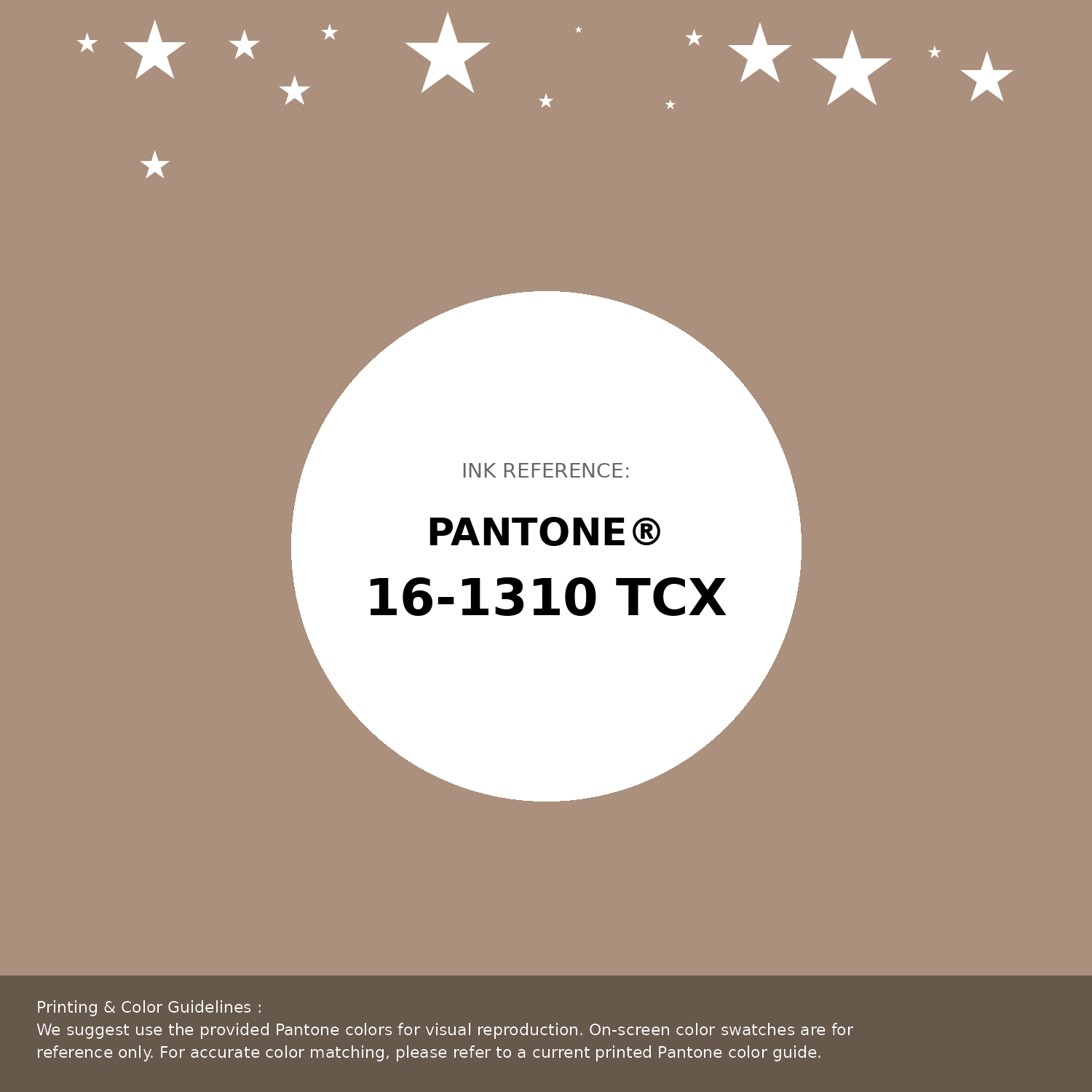 Beautiful Pantone swatch artwork featuring Pantone 16-1310 Tcx Natural Color | Hex color Code #aa907d. Professional color swatch design perfect for designers and color enthusiasts. #pantone #colorswatch #designresource #aa907d