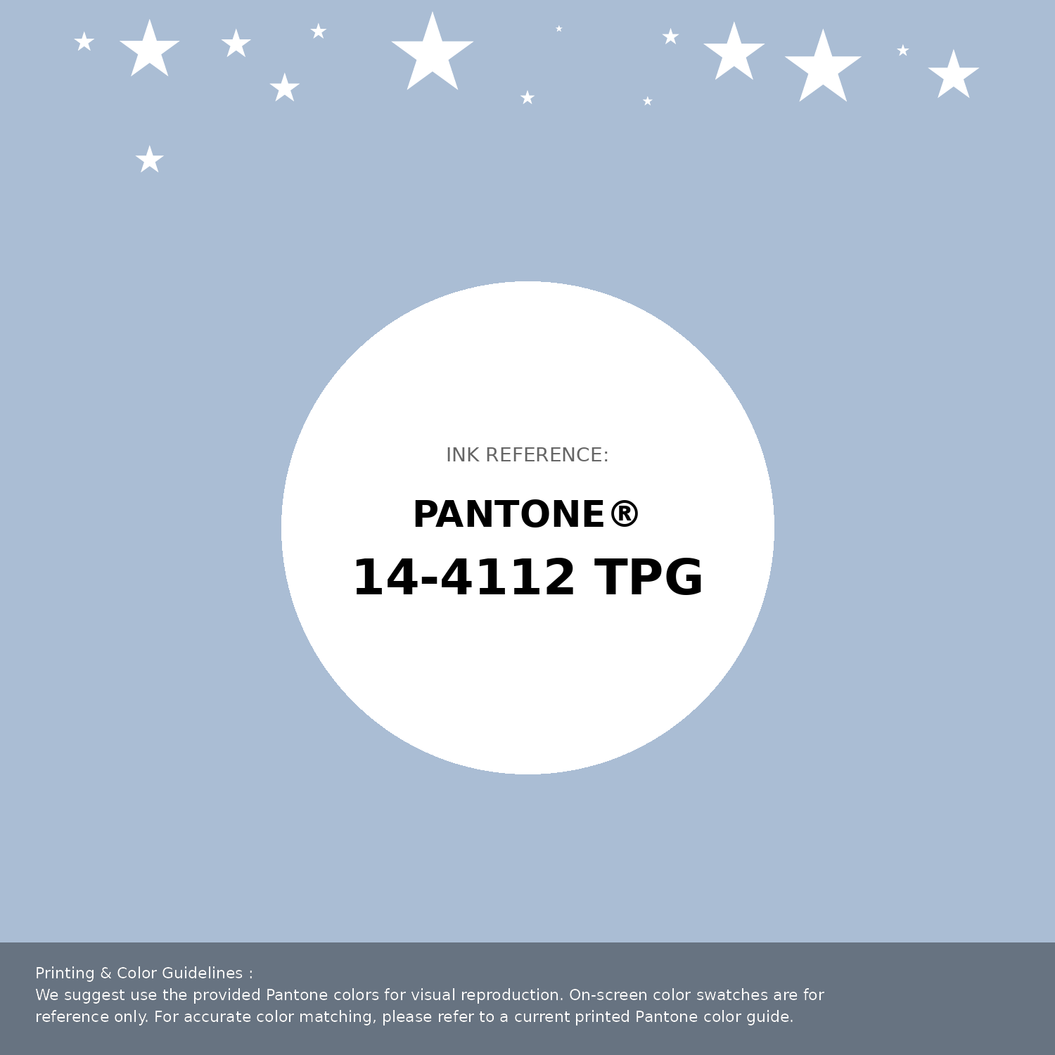 Beautiful Pantone swatch artwork featuring Pantone 14-4112 Tpg Skyway Color | Hex color Code #aabdd4. Professional color swatch design perfect for designers and color enthusiasts. #pantone #colorswatch #designresource #aabdd4